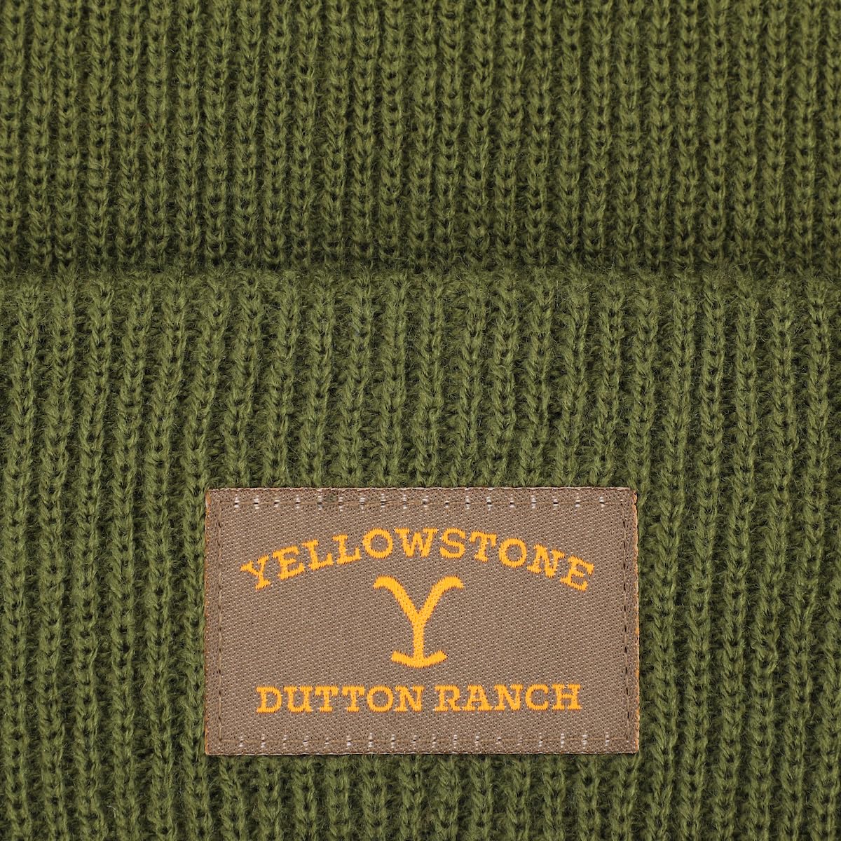 Yellowstone Dutton Ranch Hunter Green Adult Ribbed Beanie