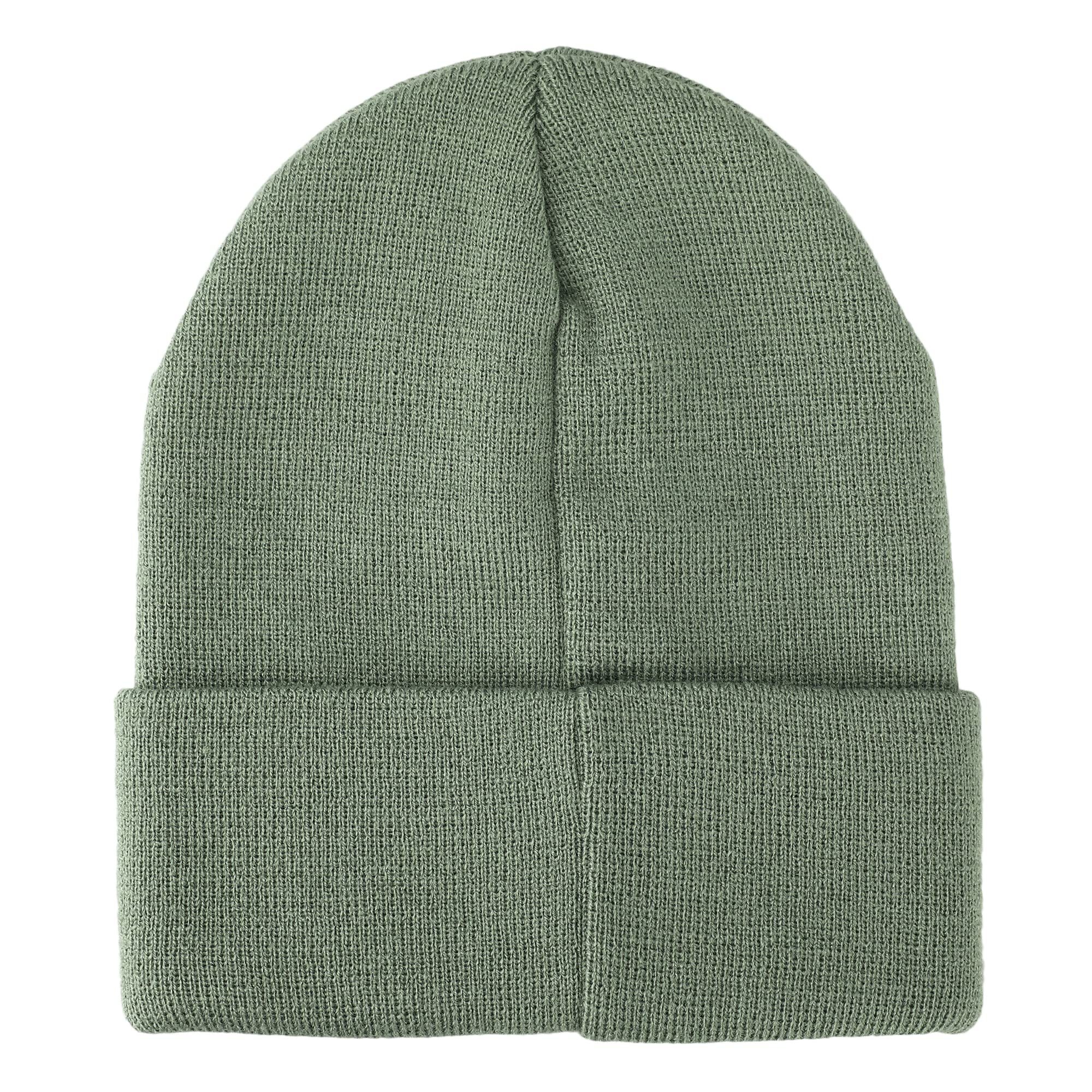 Jurassic Park Ranger Embroidered Logo Green Cuffed Knitted Beanie hat