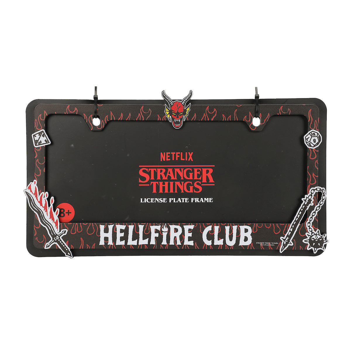 Stranger Things Hellfire Club Plastic License Plate Frame