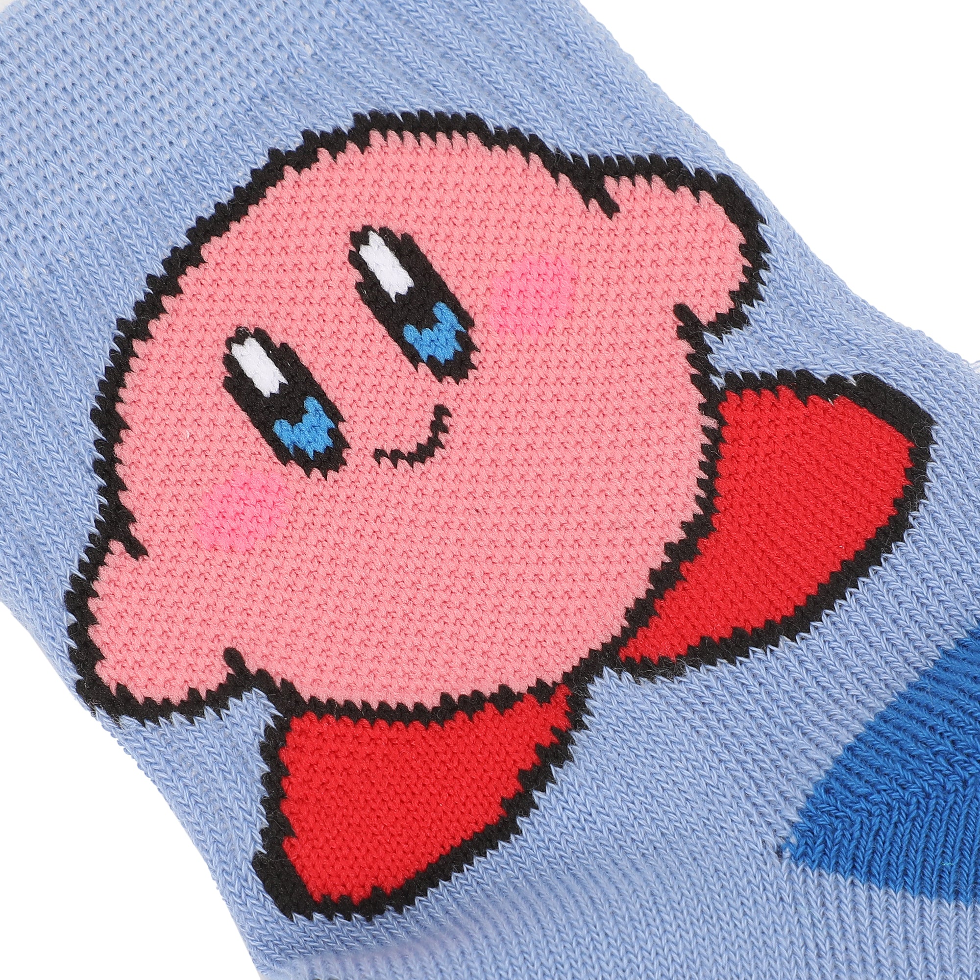 Kirby Kirby, Waddle and AOP Kirby Womens Casual Quarter Crew Socks 3 Pack