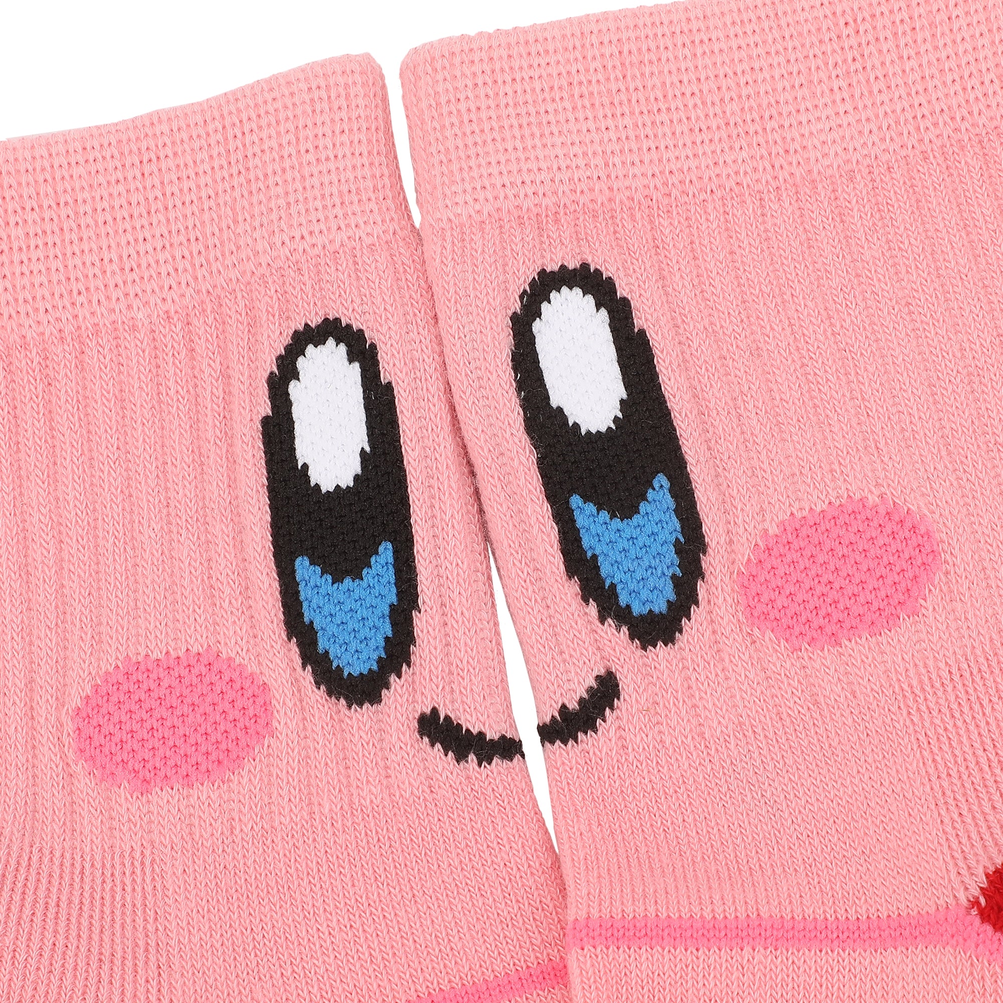 Kirby Kirby, Waddle and AOP Kirby Womens Casual Quarter Crew Socks 3 Pack
