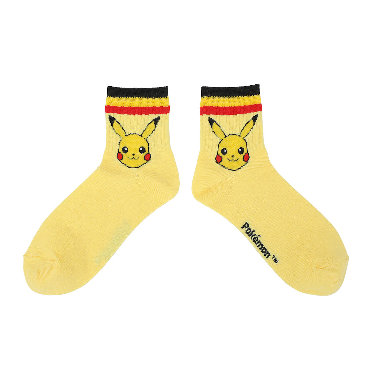 Pokemon Pikachu Women's 3-Pair Athletic Quarter Ankle  Crew Socks