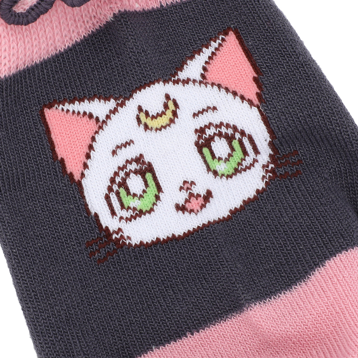 Sailor Moon Cosmic Symbols & Cats Women's 3-Pair Lettuce Edge Casual Quarter Crew Socks