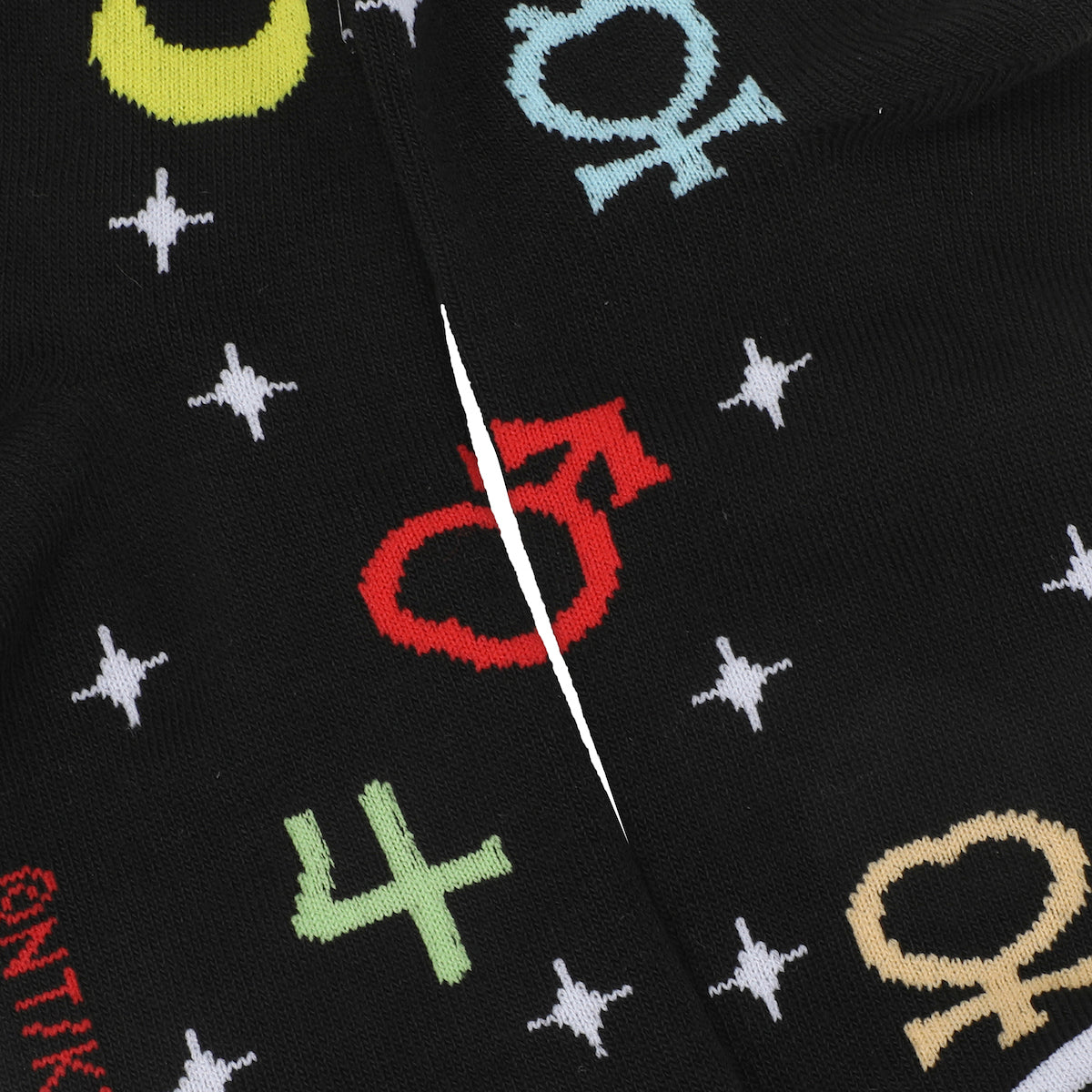 Sailor Moon Cosmic Symbols & Cats Women's 3-Pair Lettuce Edge Casual Quarter Crew Socks