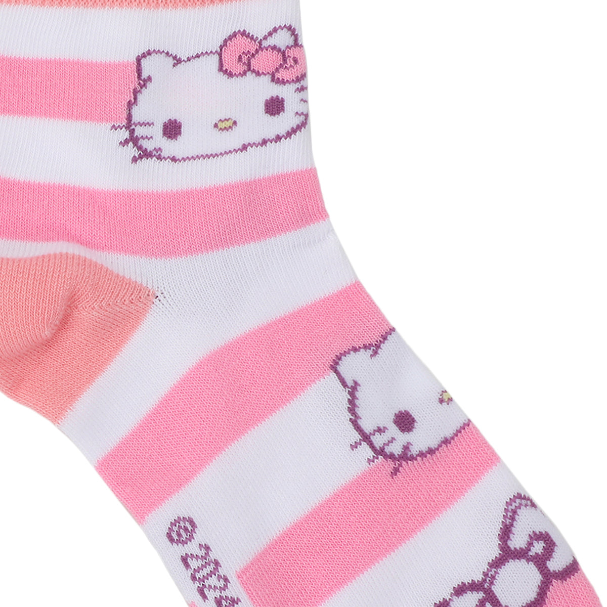 Hello Kitty & Friends Character Print Women's 3-Pair Casual Quarter Crew Socks