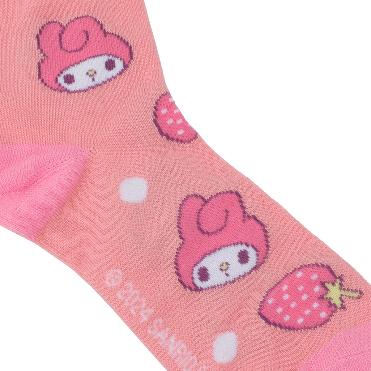 Hello Kitty & Friends Character Print Women's 3-Pair Casual Quarter Crew Socks