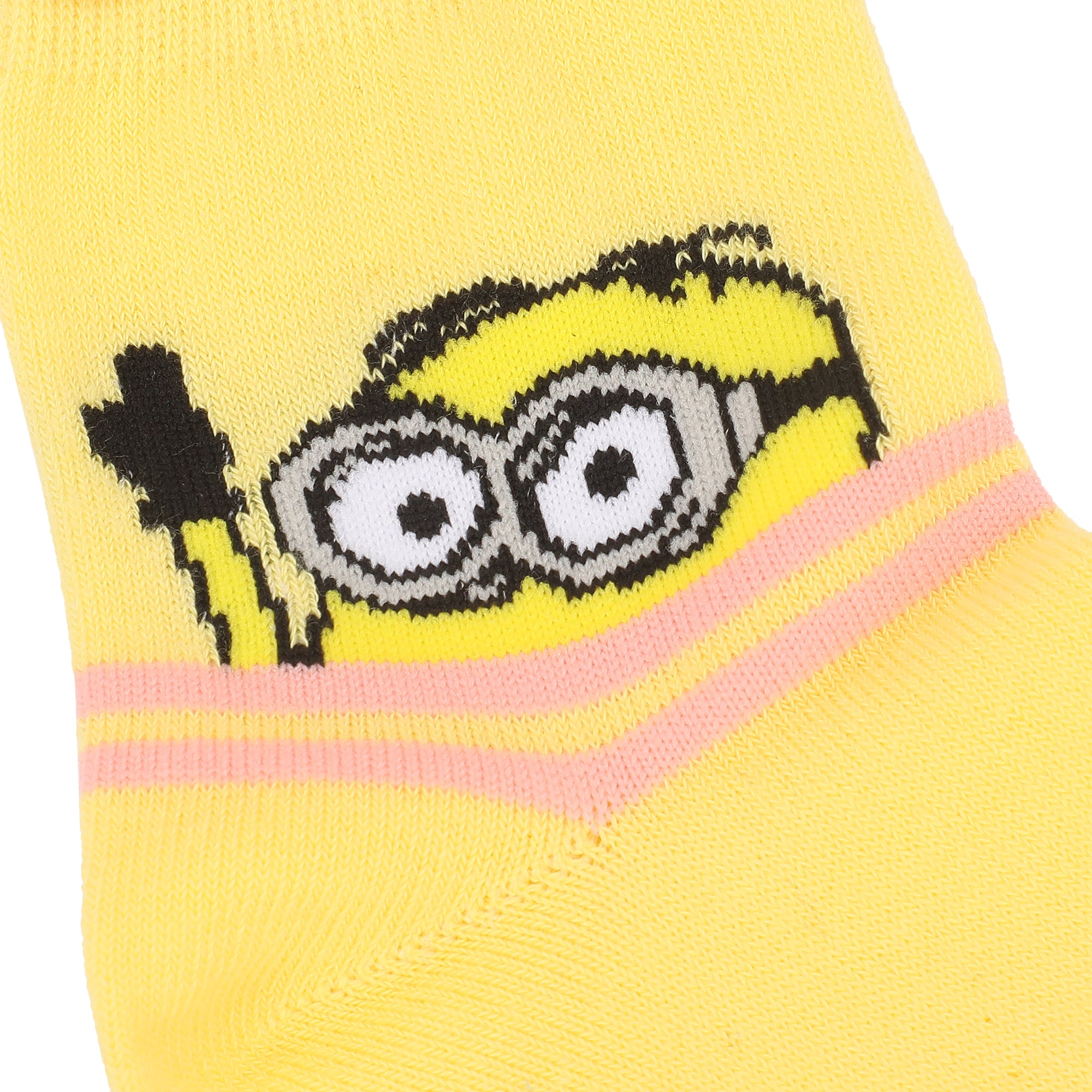 Minions Minions Peekaboo Womens Casual Quarter Crews 3 pack