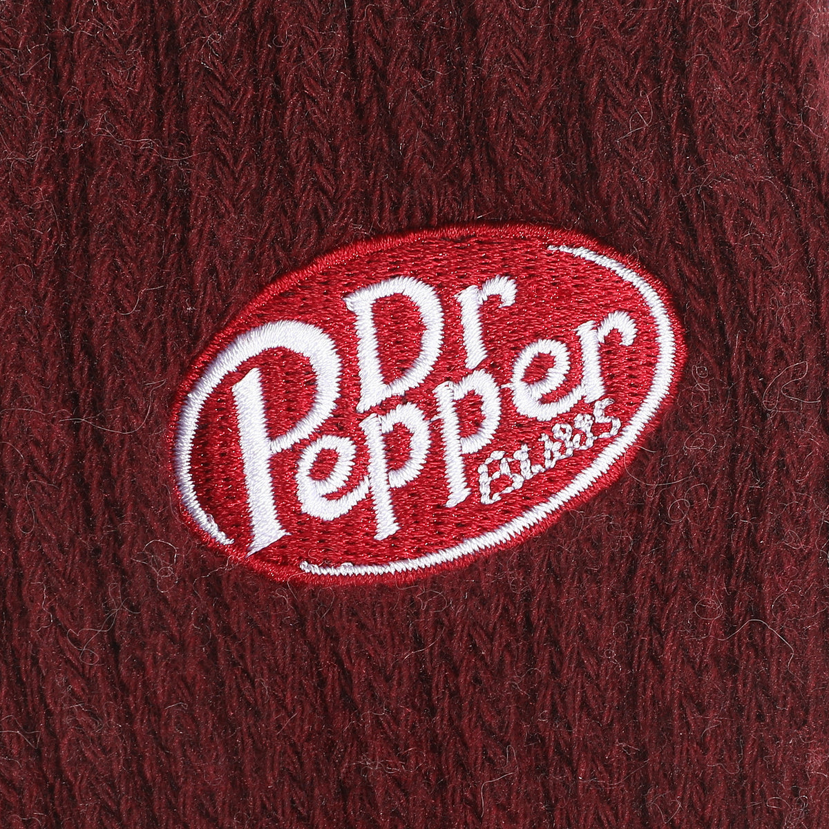 Dr Pepper Embroidered Logo Quarter Crew Socks For Women