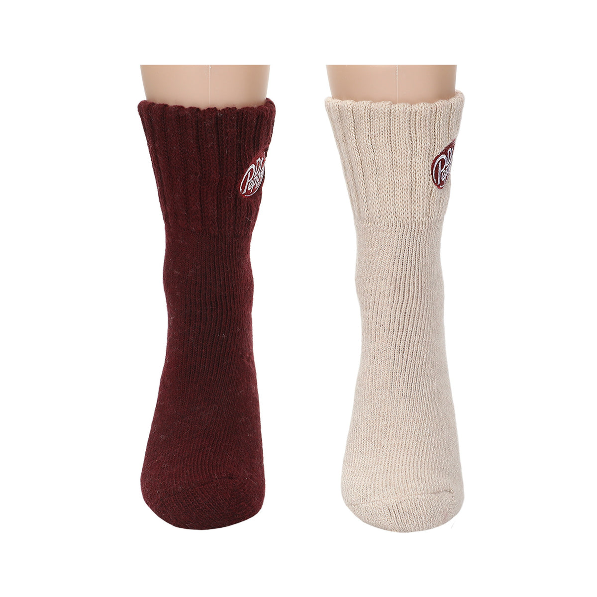 Dr Pepper Embroidered Logo Quarter Crew Socks For Women