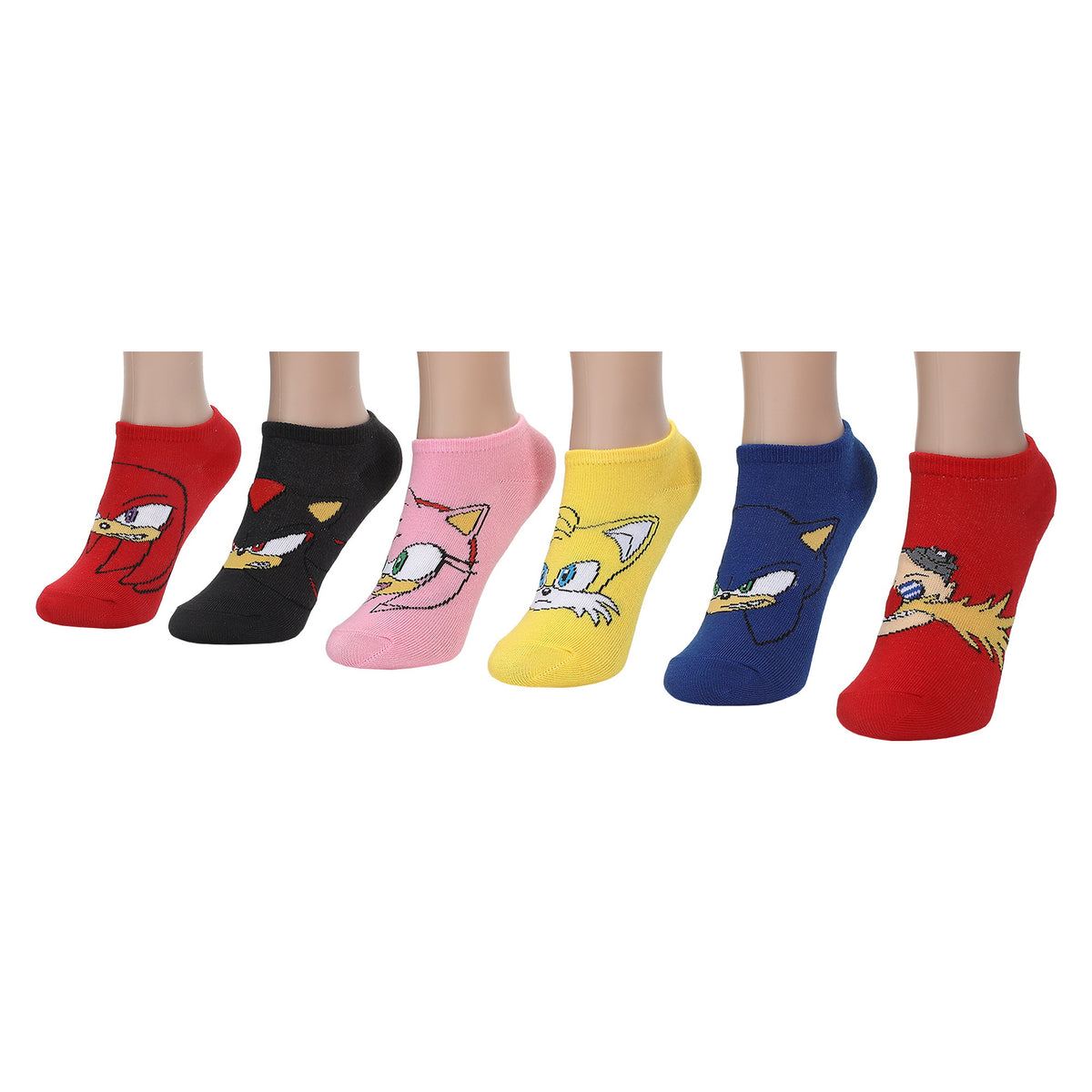 Sonic The Hedgehog Character Heads Ankle Socks For Kids
