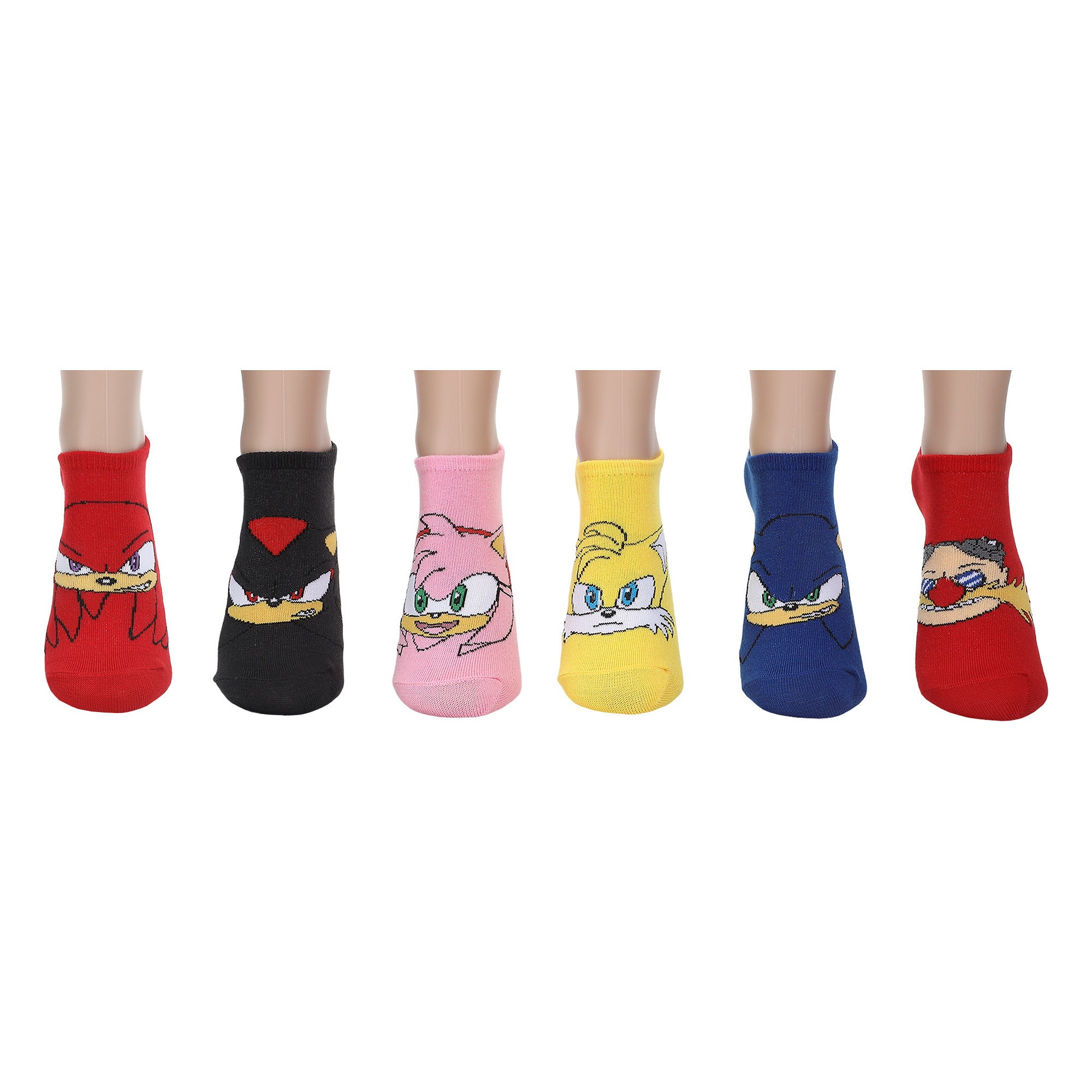 Sonic The Hedgehog Character Heads Ankle Socks For Kids