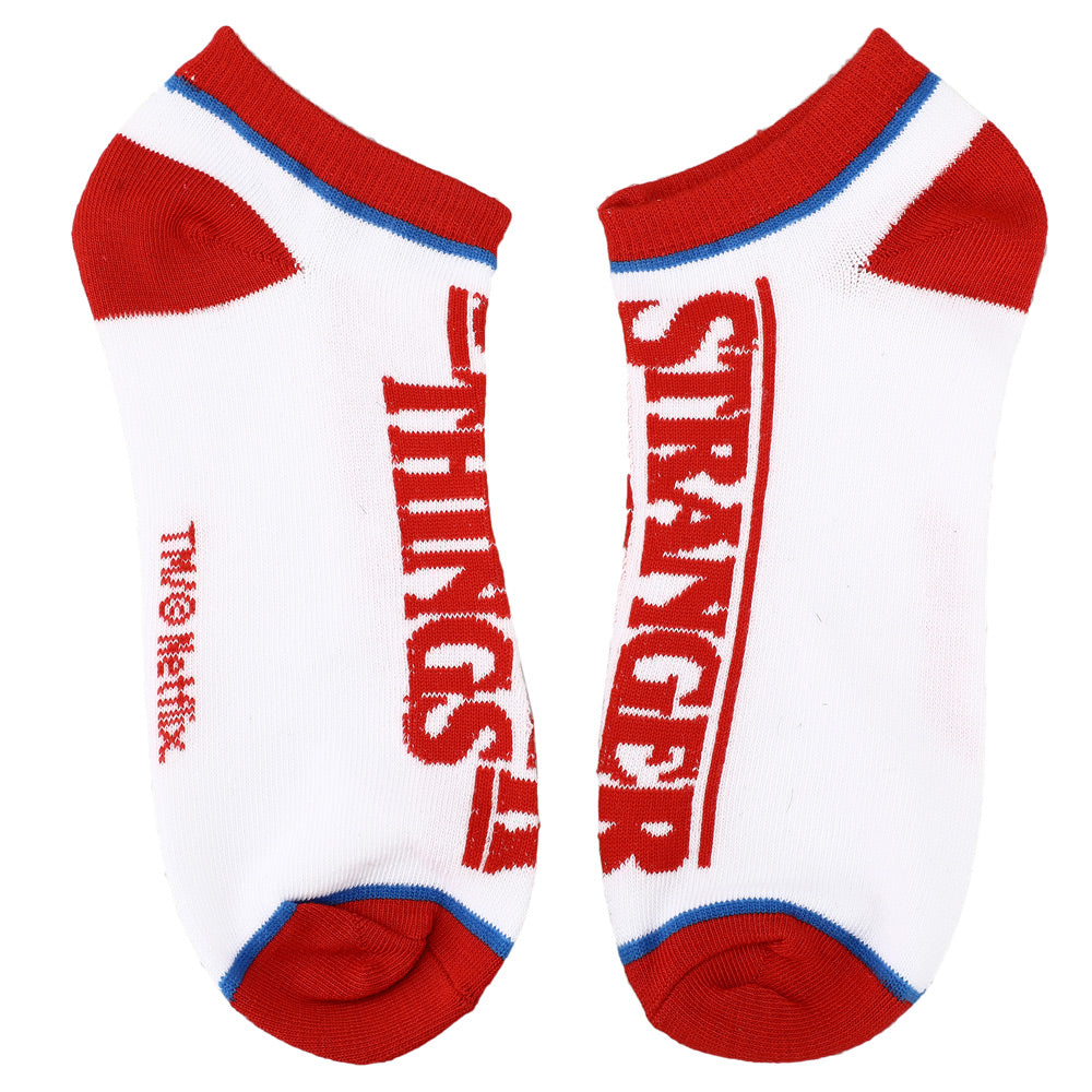 Stranger Things Logos Casual Ankle Socks for Men 5-Pack