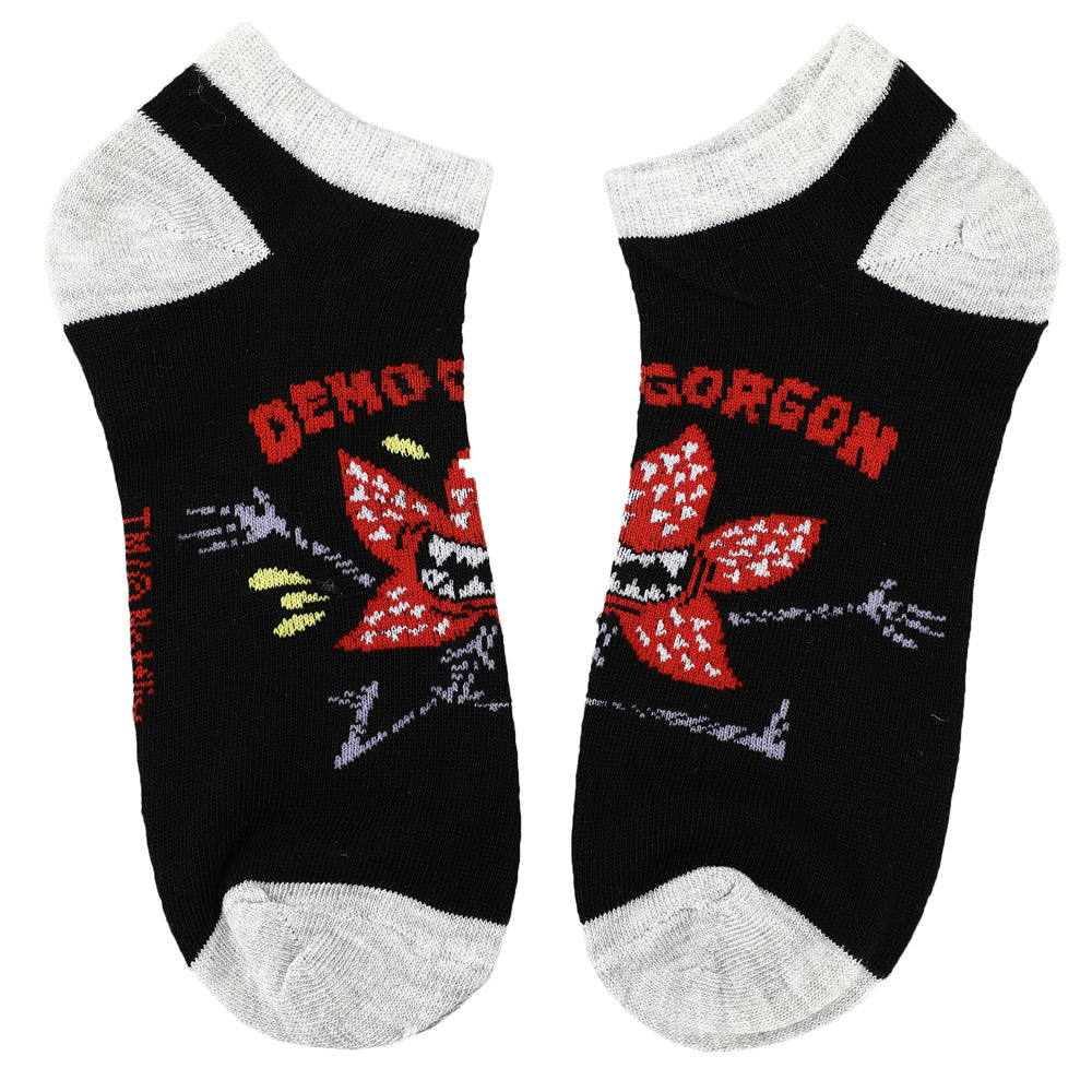 Stranger Things Logos Casual Ankle Socks for Men 5-Pack