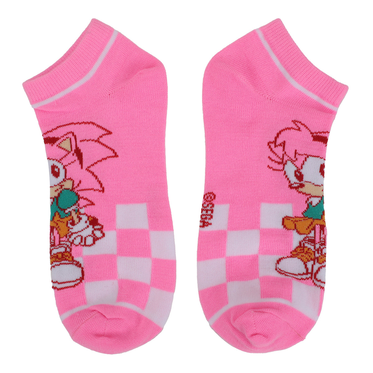 Sonic The Hedgehog Characters Women's 5-Pair Ankle Socks