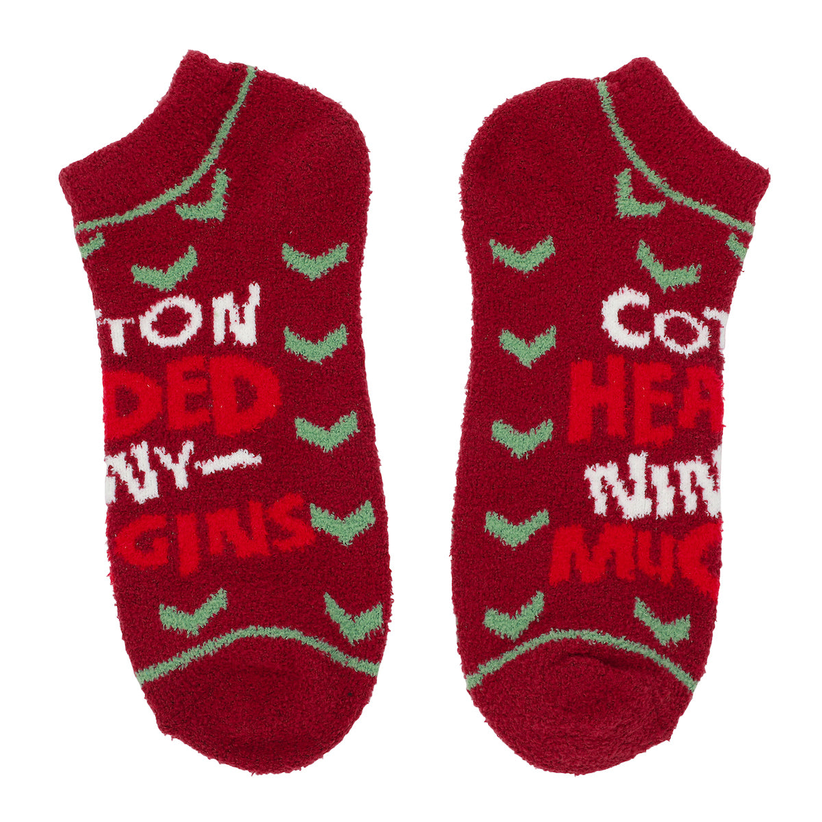 Adult Elf Movie Ankle Socks 3-Pack - Festive Loungewear for Elf Enthusiasts