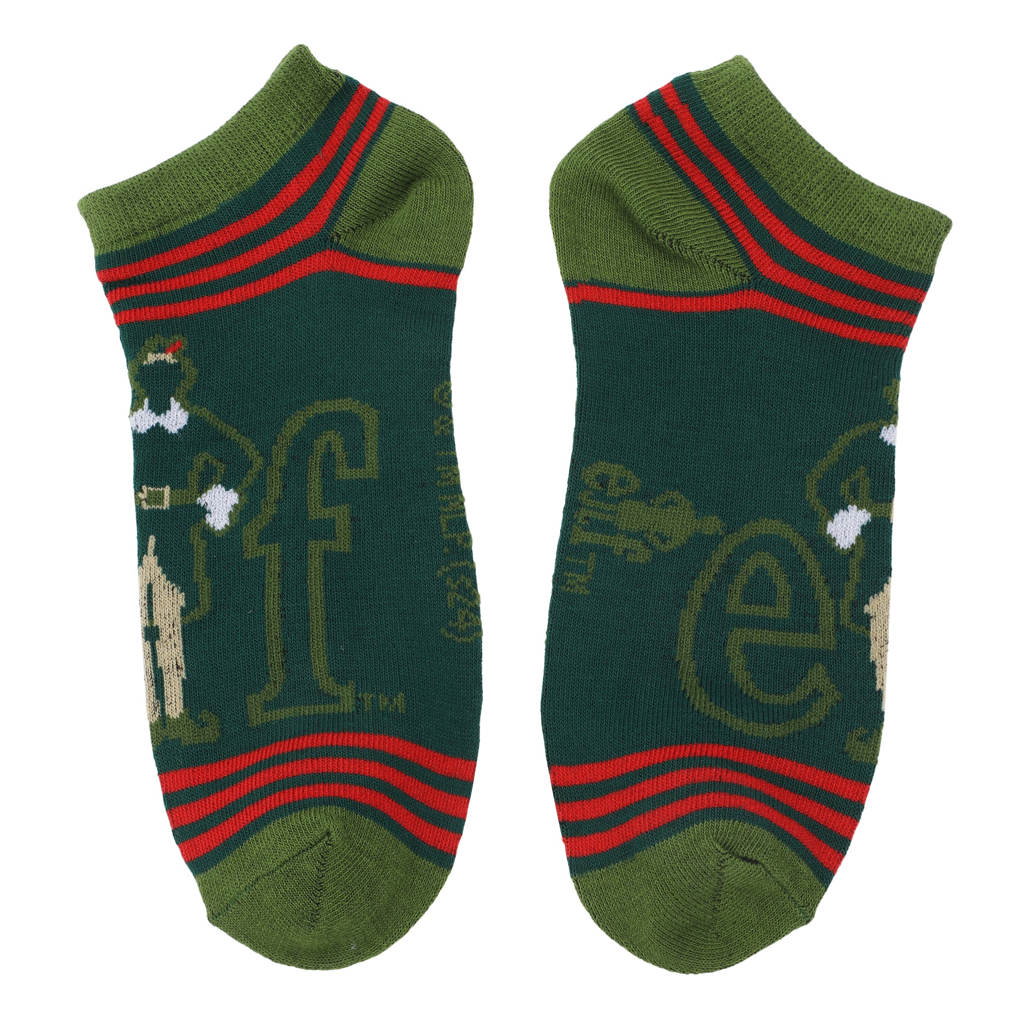 Elf Buddy Women's 5-Pair Ankle Socks-OSFA