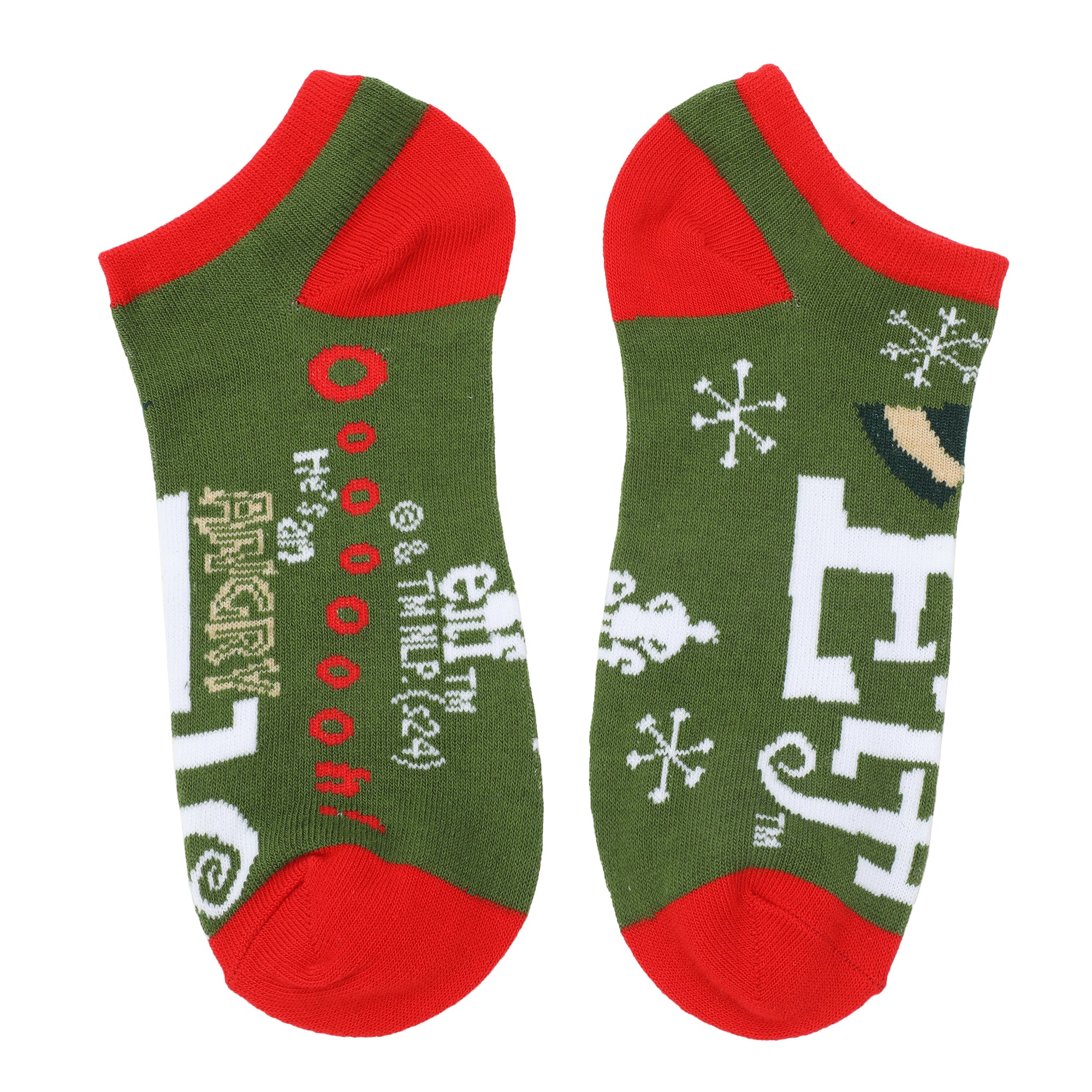 Elf Buddy Women's 5-Pair Ankle Socks-OSFA