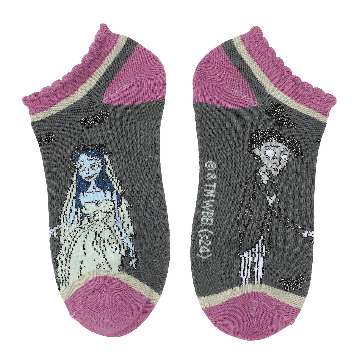 The Corpse Bride Character Art Women's 5-Pair Ankle Socks