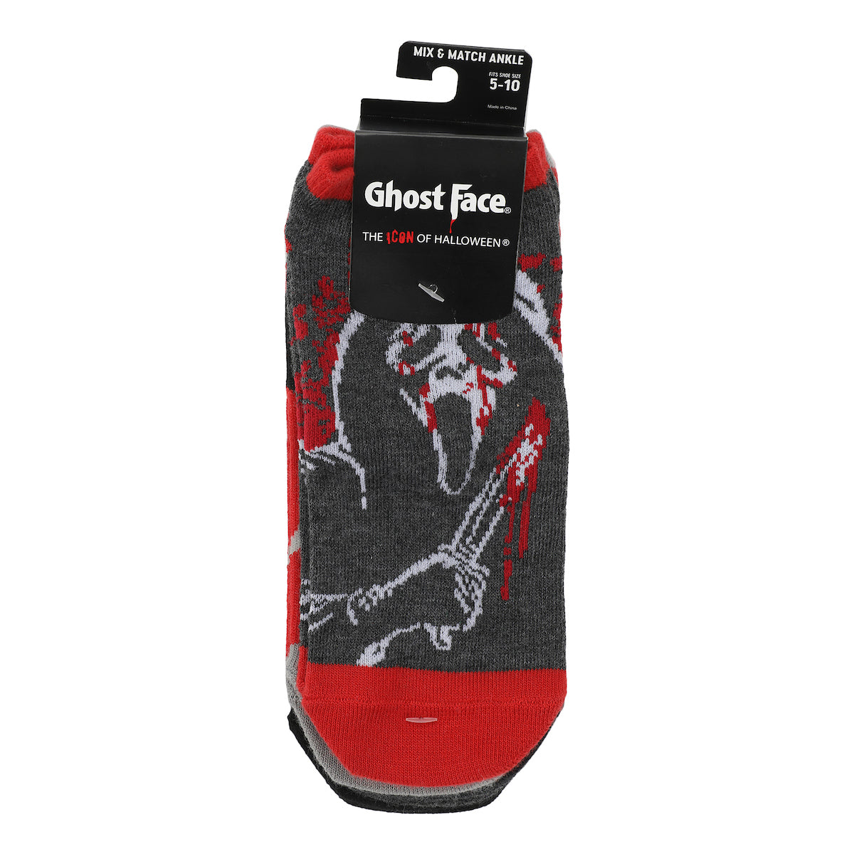 Ghostface Character Art Women's 5-Pair Ankle Socks