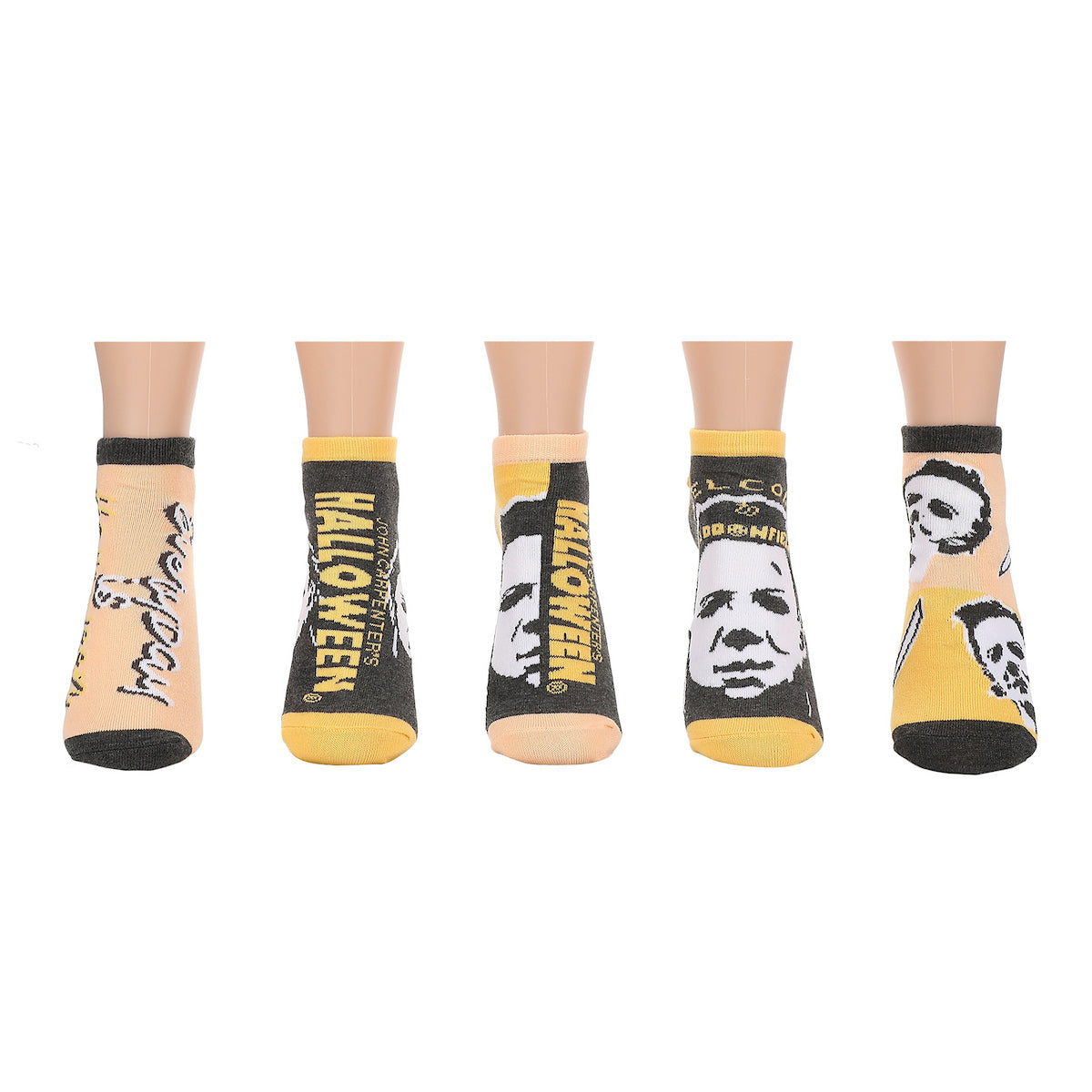 John Carpenter'S Logo & Mask Icon Halloween Womens Ankle Sock 5 Pack