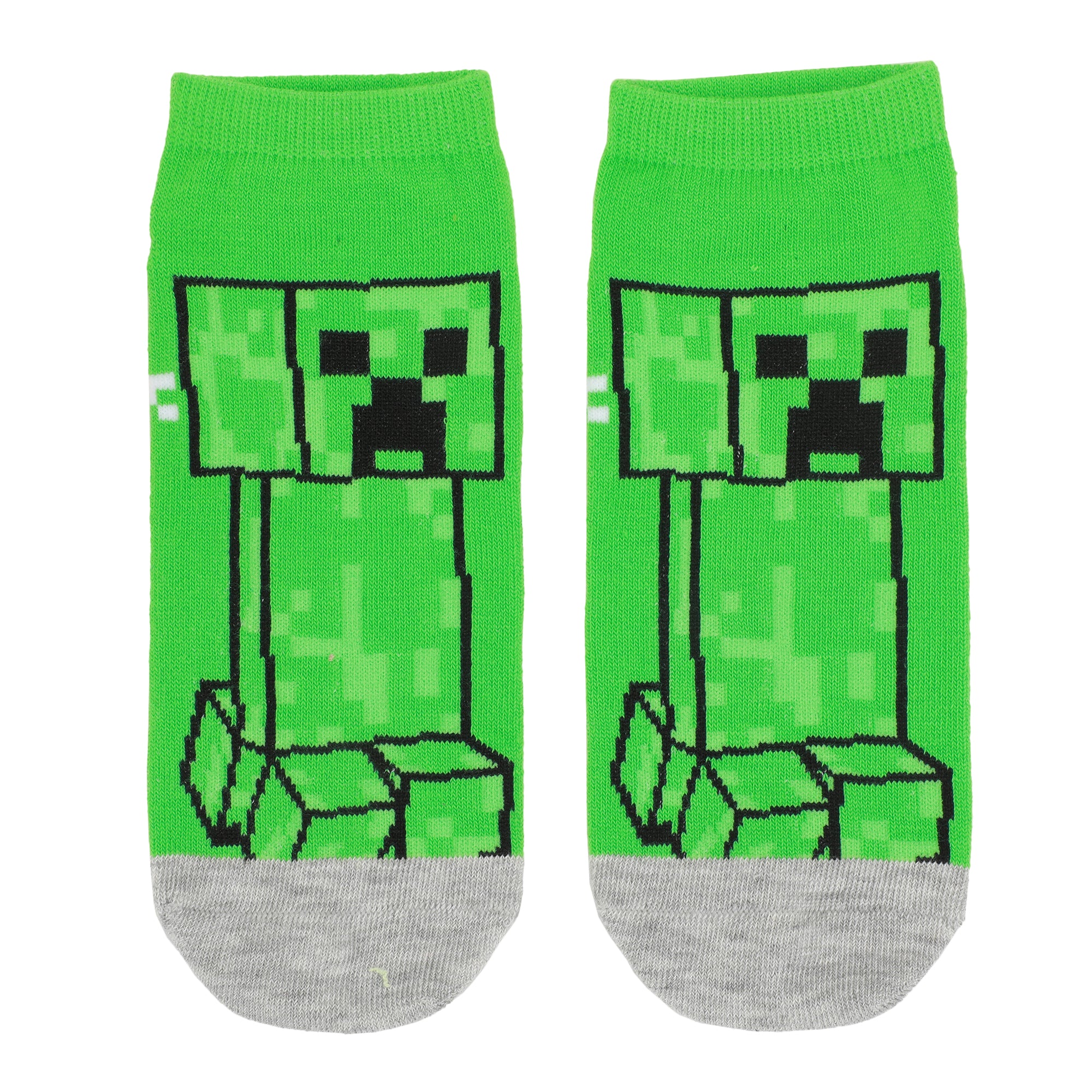 Minecraft Zombies & Creepers Women's 5-Pair Ankle Socks-OSFA