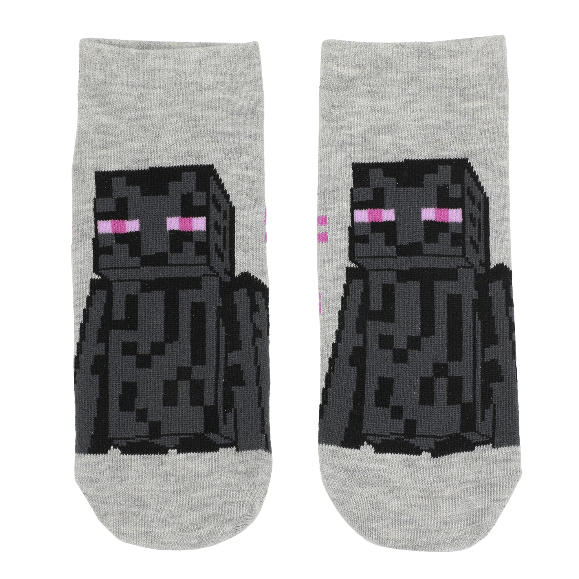 Minecraft Zombies & Creepers Women's 5-Pair Ankle Socks-OSFA