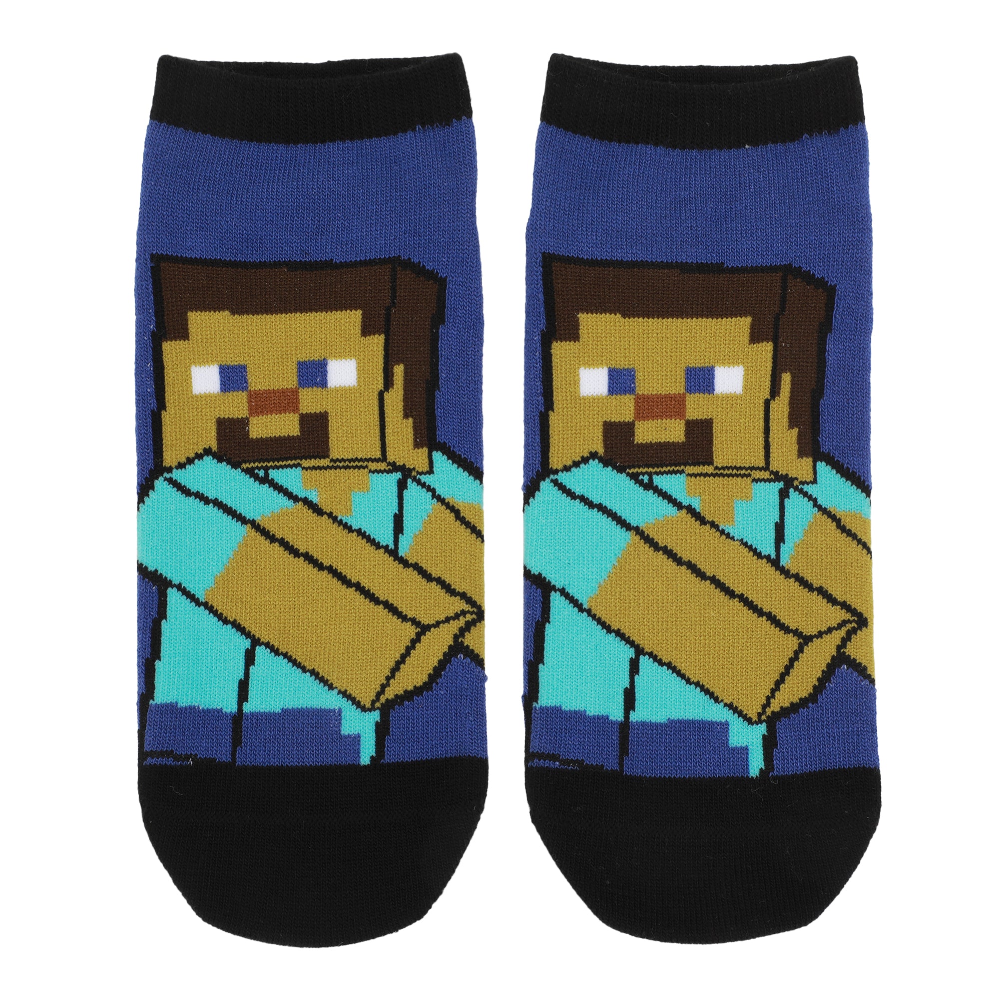 Minecraft Zombies & Creepers Women's 5-Pair Ankle Socks-OSFA