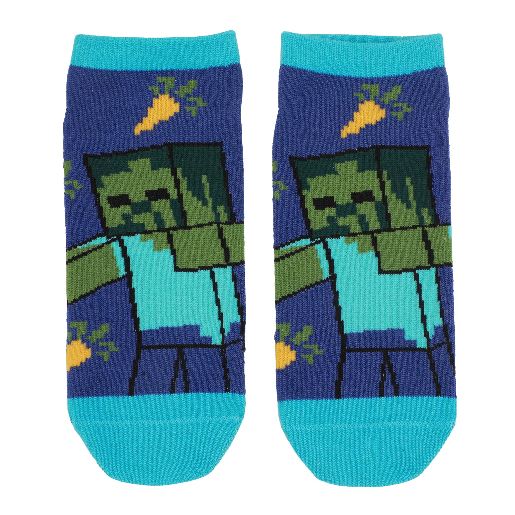 Minecraft Zombies & Creepers Women's 5-Pair Ankle Socks-OSFA