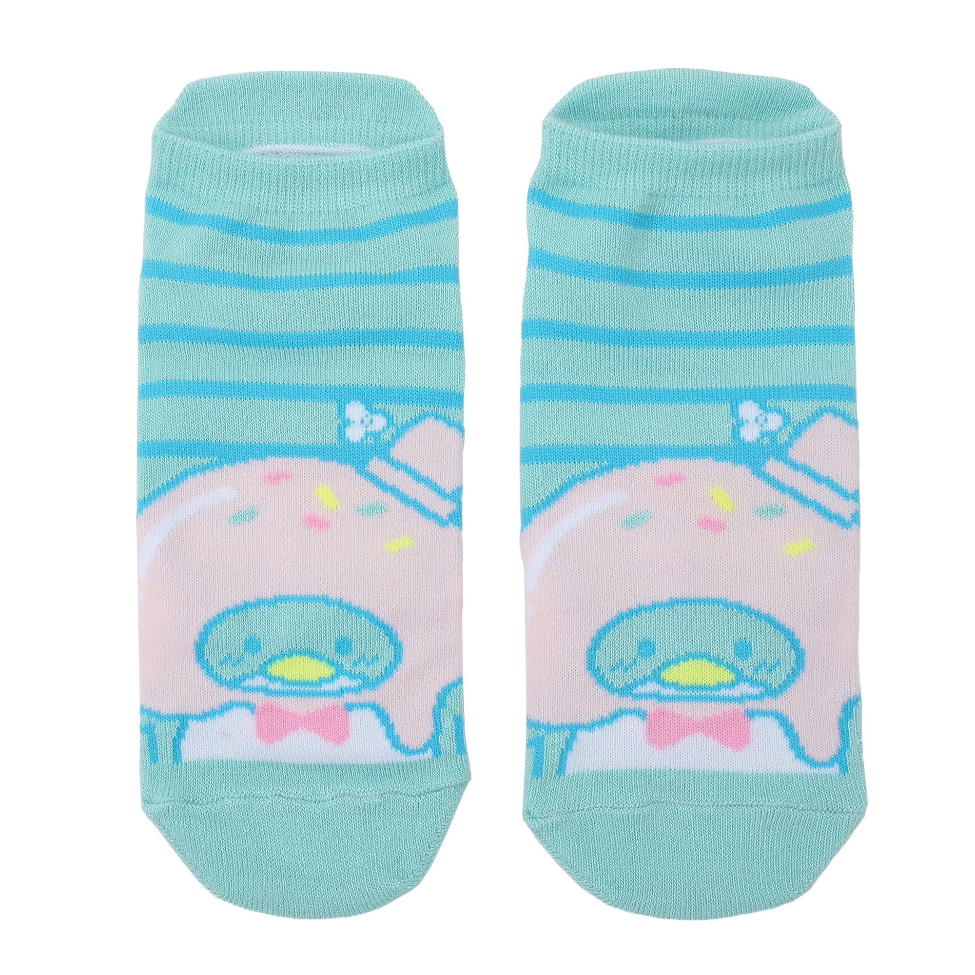 Hello Kitty & Friends Bathtime Women's 5-Pair Striped Ankle Socks