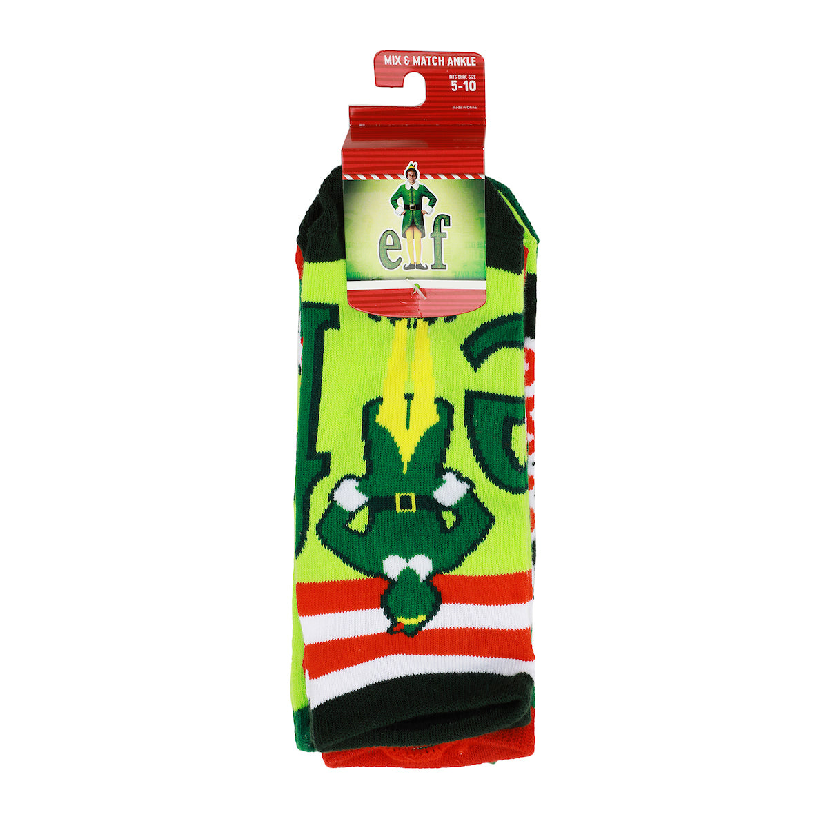 Elf Movie Quotes Women's 5-Pair Ankle Socks