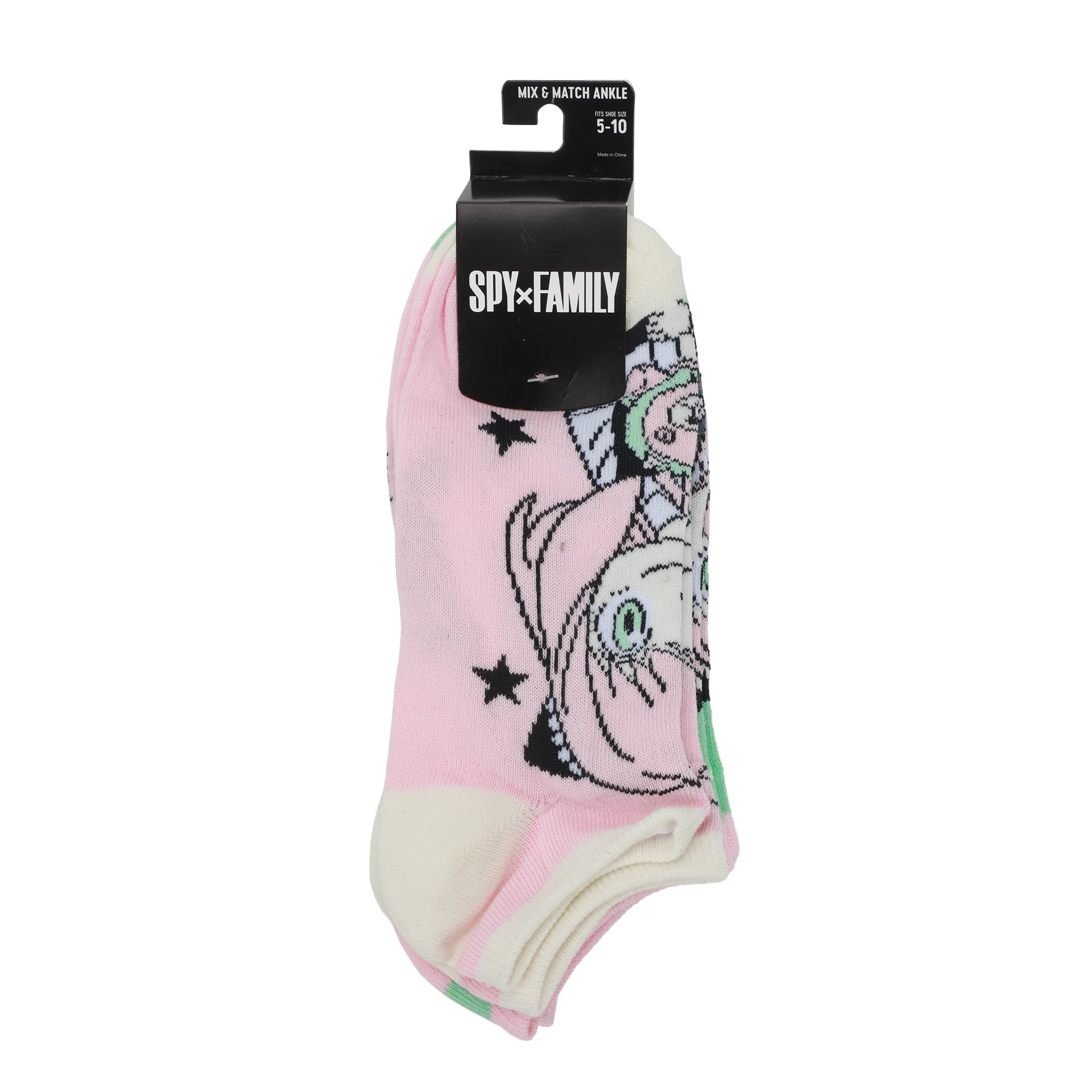 Spy X Family Anya Facial Expressions Women's 5-Pair Ankle Socks