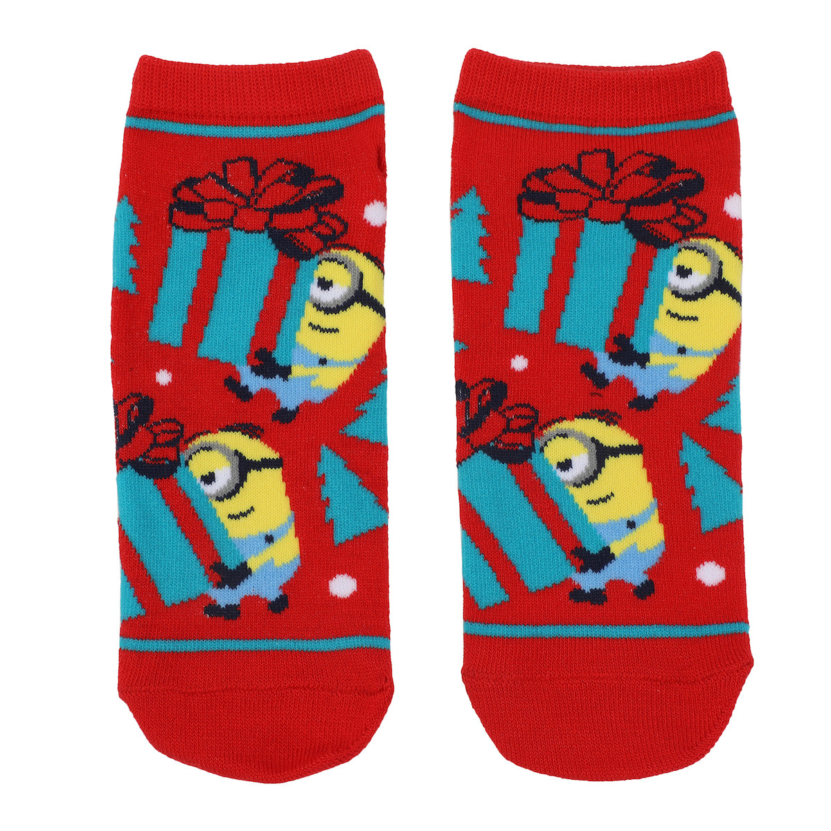 Despicable Me Christmas Minions Women's 5-Pair Ankle Socks
