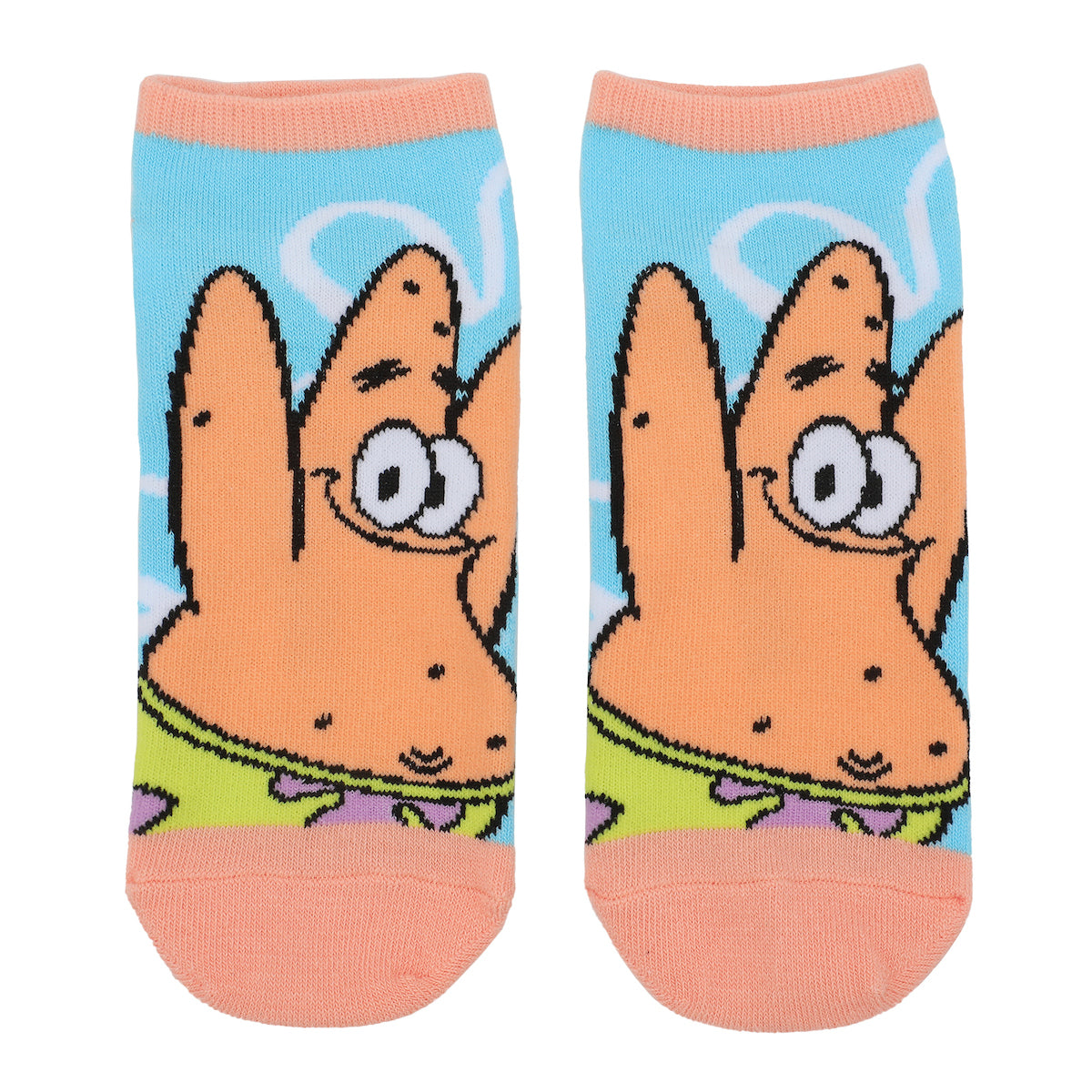 Spongebob Squarepants Character Art Women's 5-Pair Ankle Socks