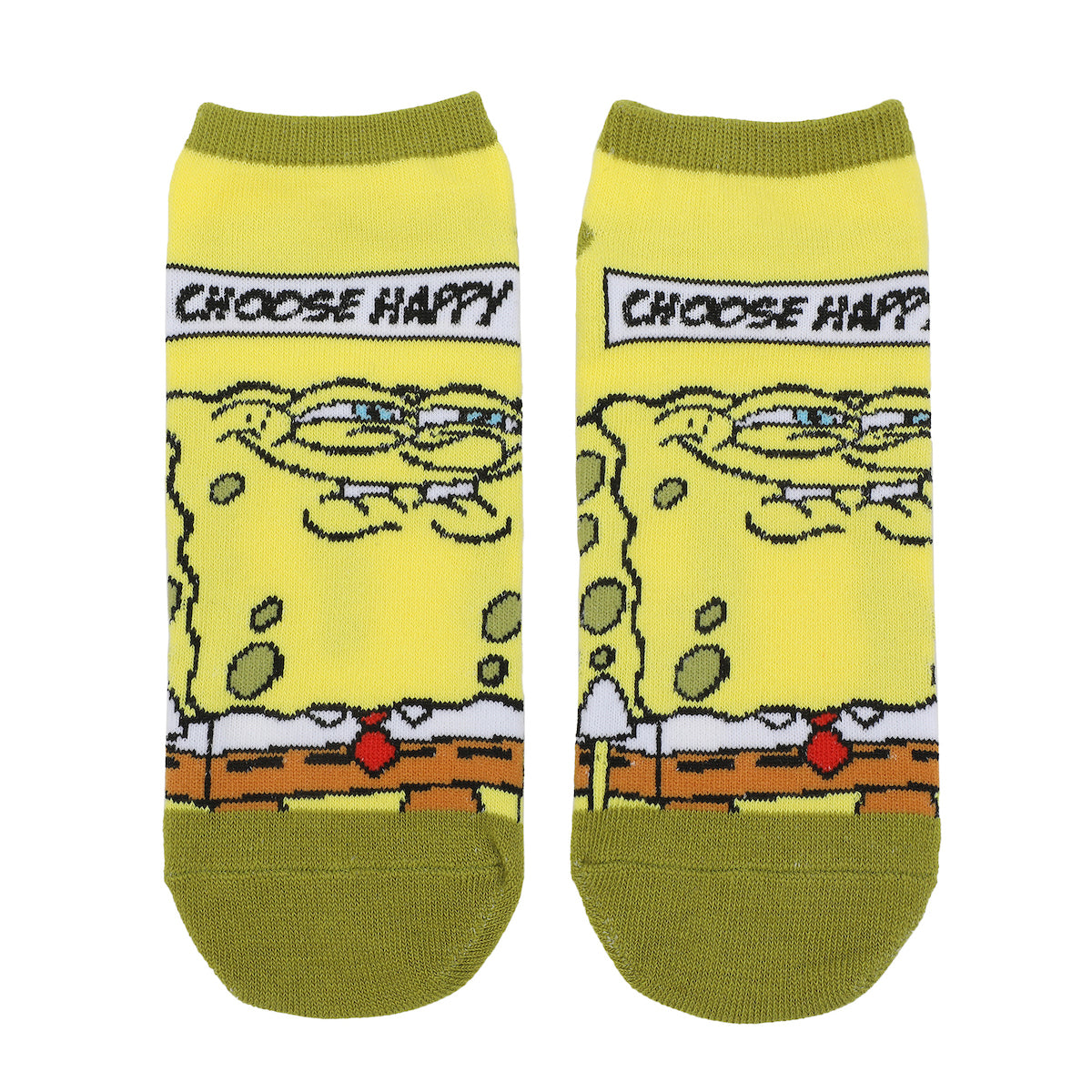 Spongebob Squarepants Character Art Women's 5-Pair Ankle Socks