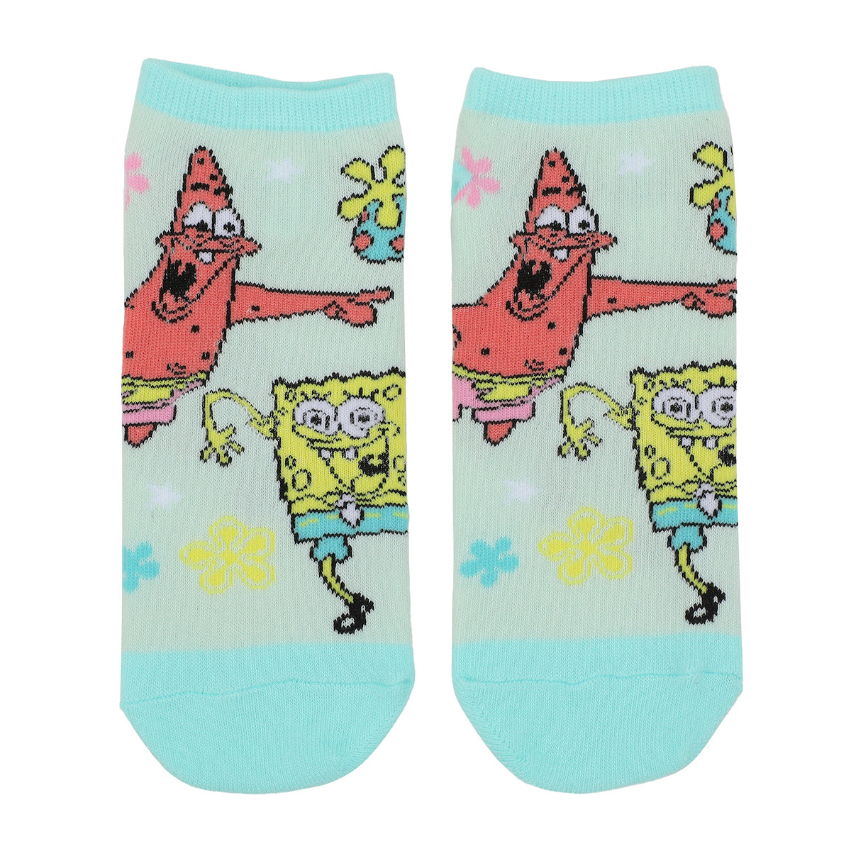 Spongebob Squarepants Character Art Women's 5-Pair Ankle Socks