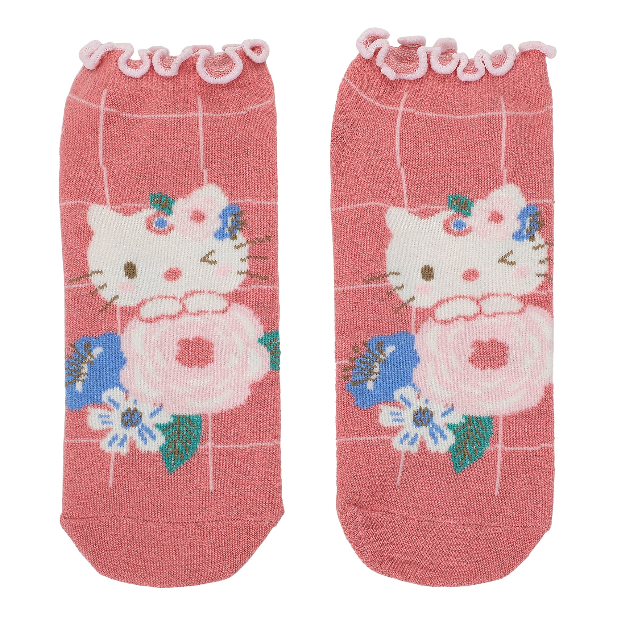 Hello Kitty & Friends Floral Character Art 5-Pair Women's Ankle Socks