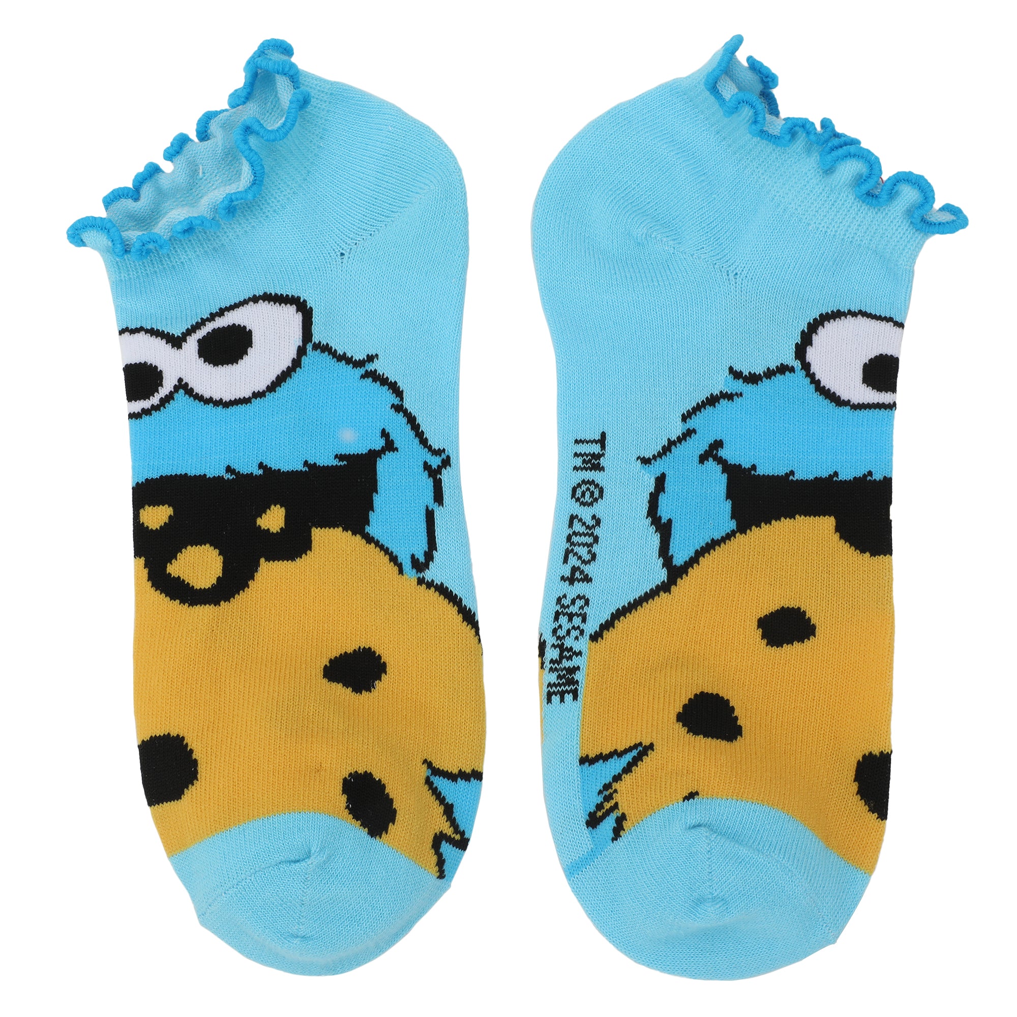 Sesame Street Characters & Logo Women's 5-Pair Ankle Socks-OSFA