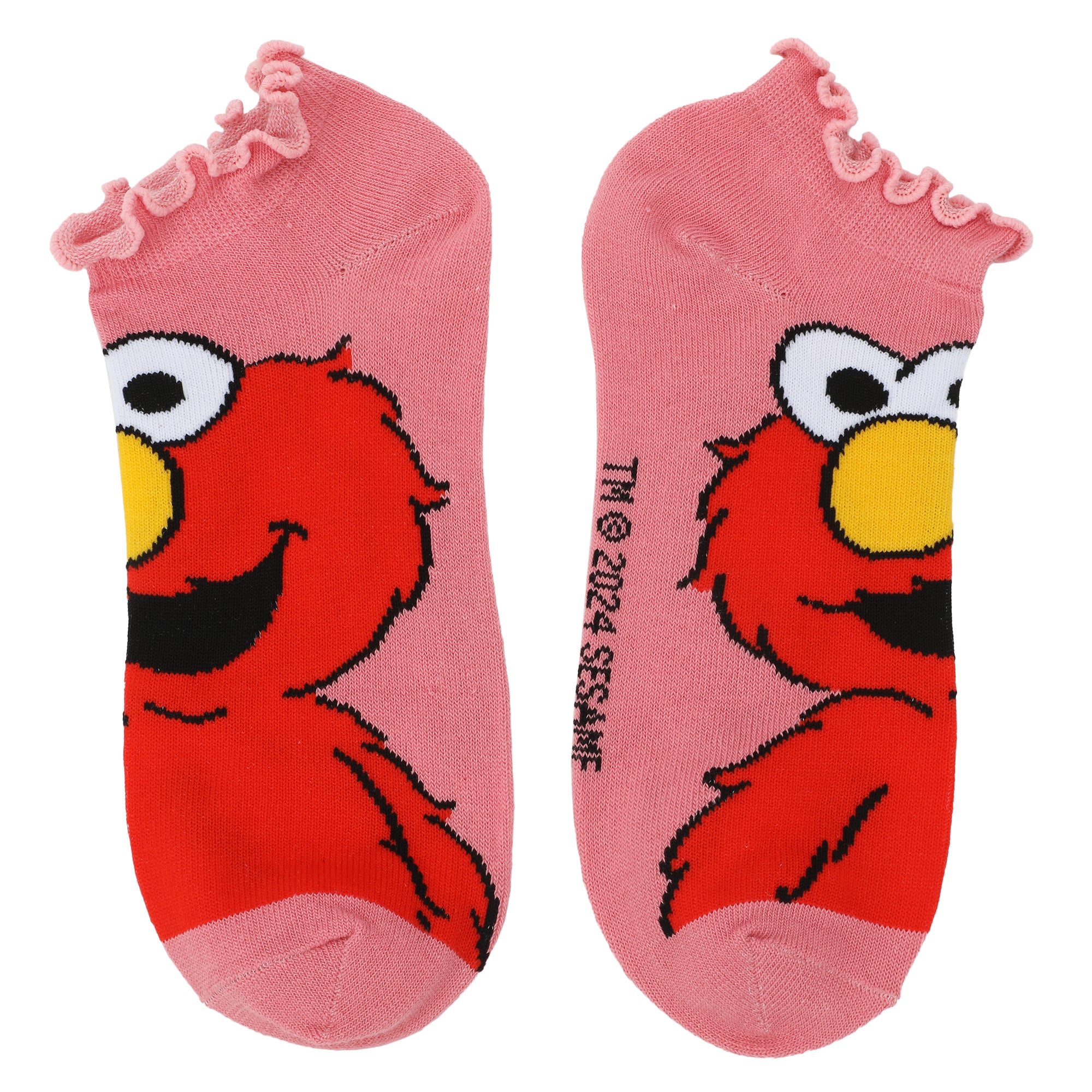 Sesame Street Characters & Logo Women's 5-Pair Ankle Socks-OSFA