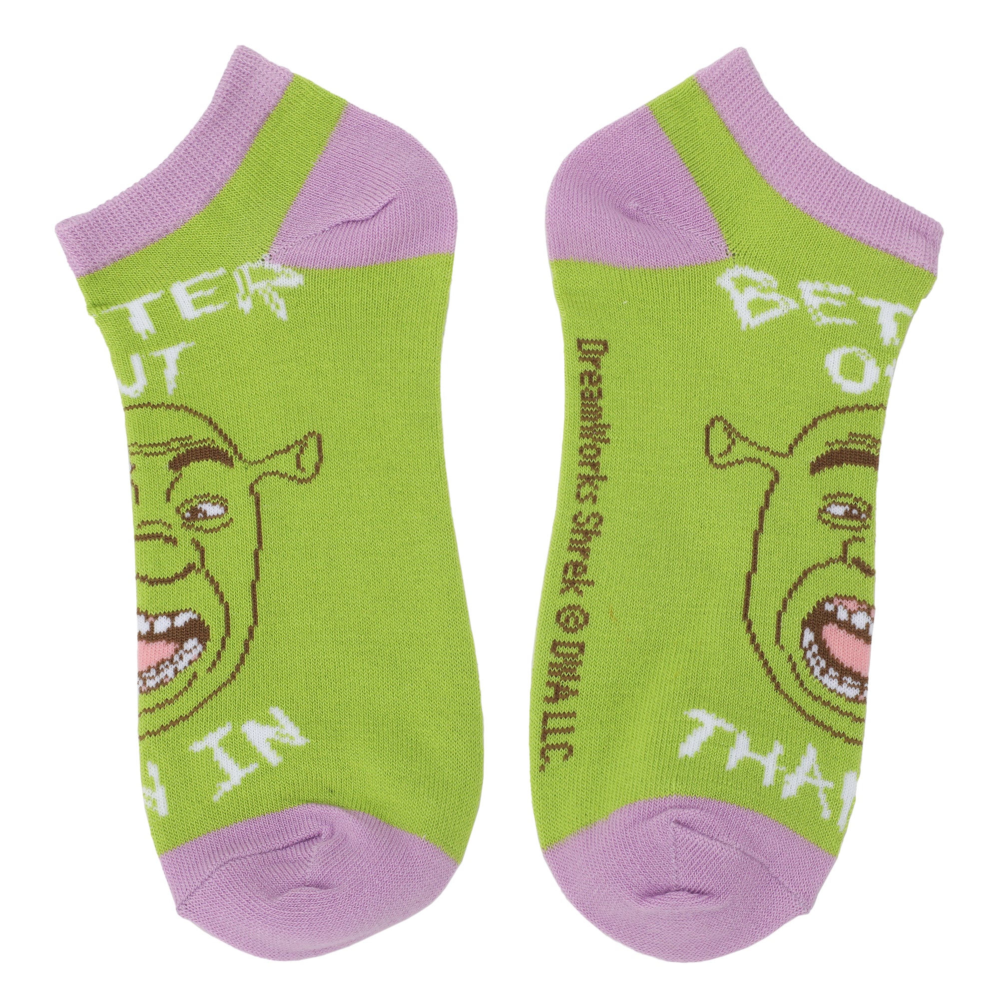 Shrek & Friends Women's 5-Pair Ankle Socks-OSFA