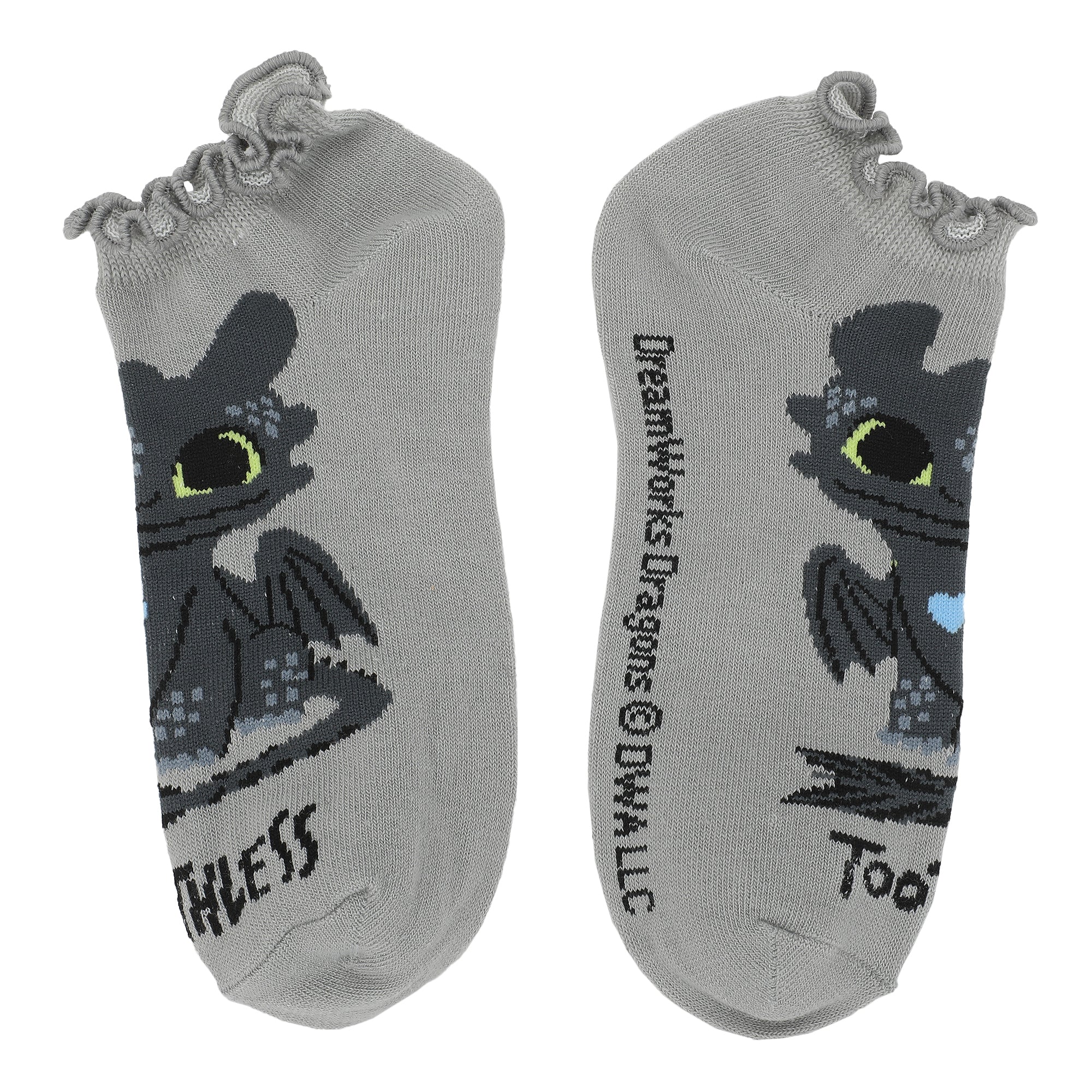 How To Train Your Dragon Toothless Character Art Women's 5-Pair Ankle Socks