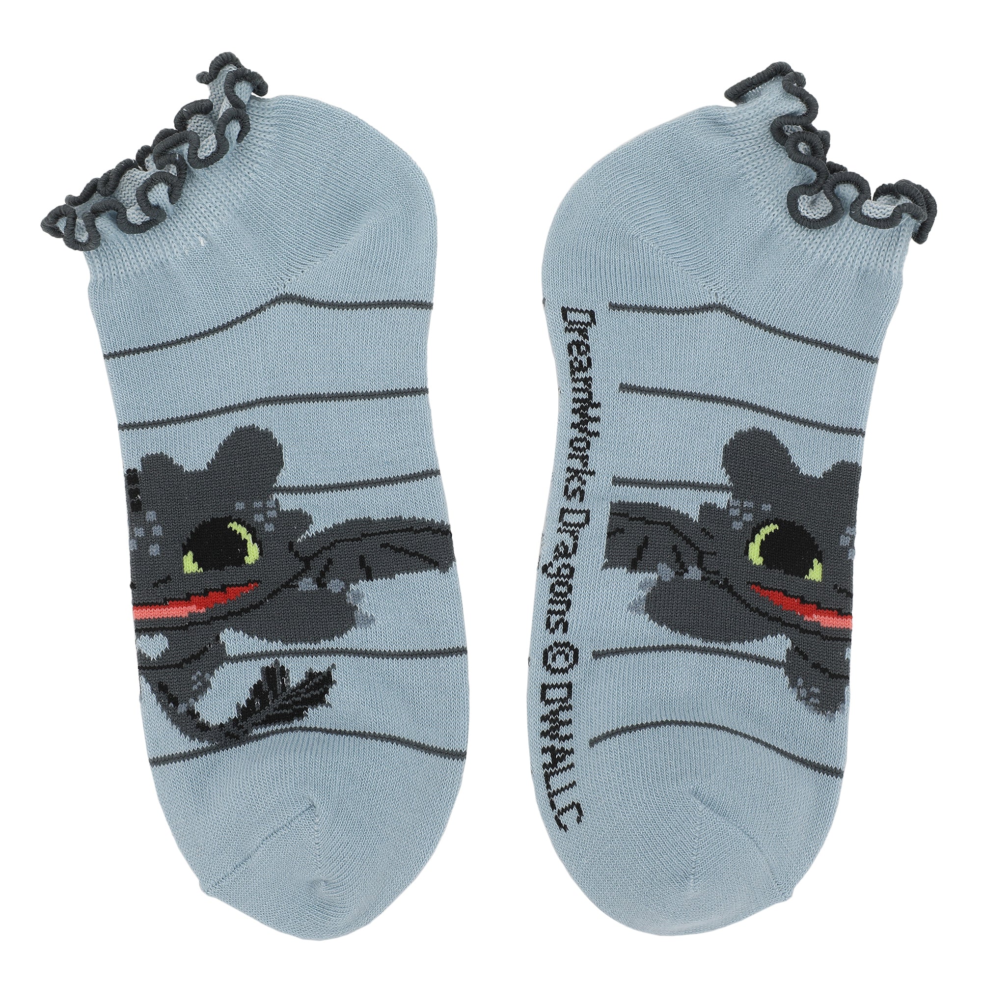How To Train Your Dragon Toothless Character Art Women's 5-Pair Ankle Socks