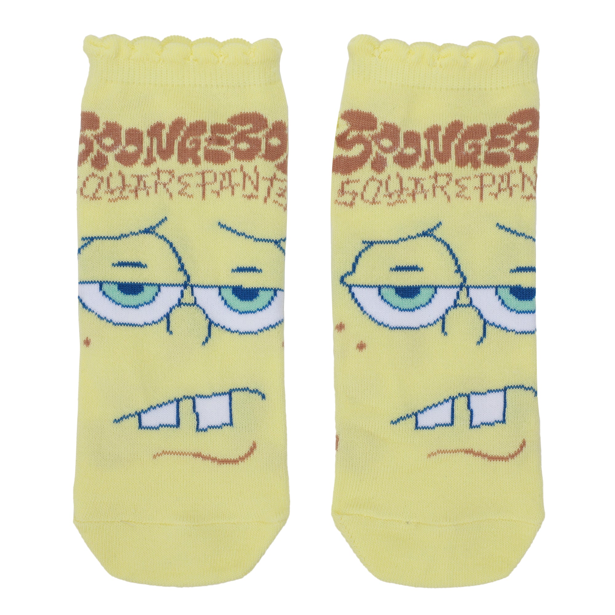 Spongebob Squarepants Character Art Women's 5-Pair Ankle Socks