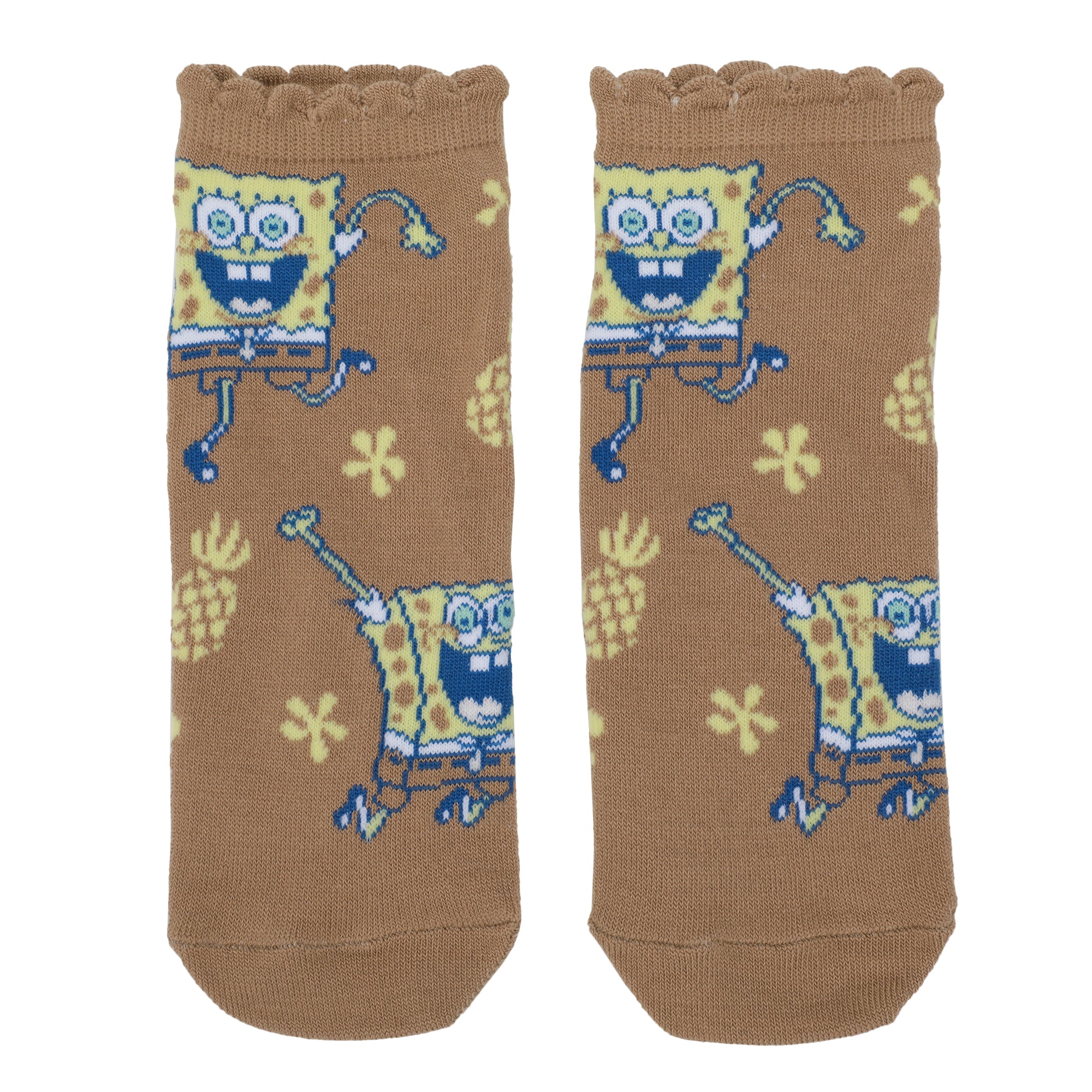 Spongebob Squarepants Character Art Women's 5-Pair Ankle Socks