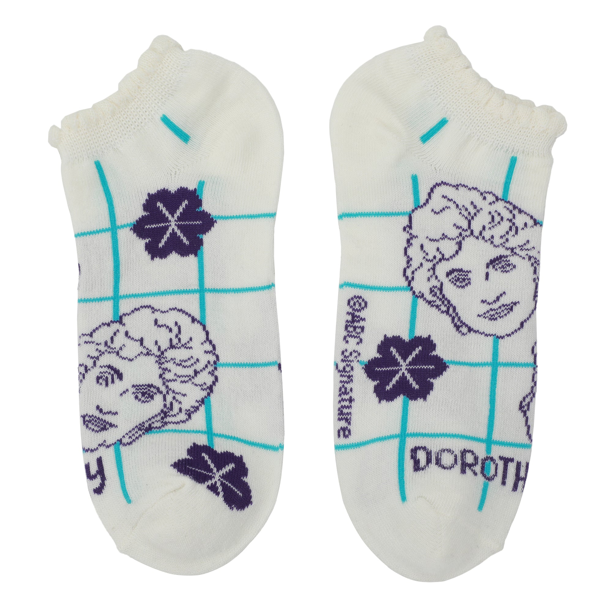 Golden Girls Character Illustrations Women's 5-Pair Ankle Socks