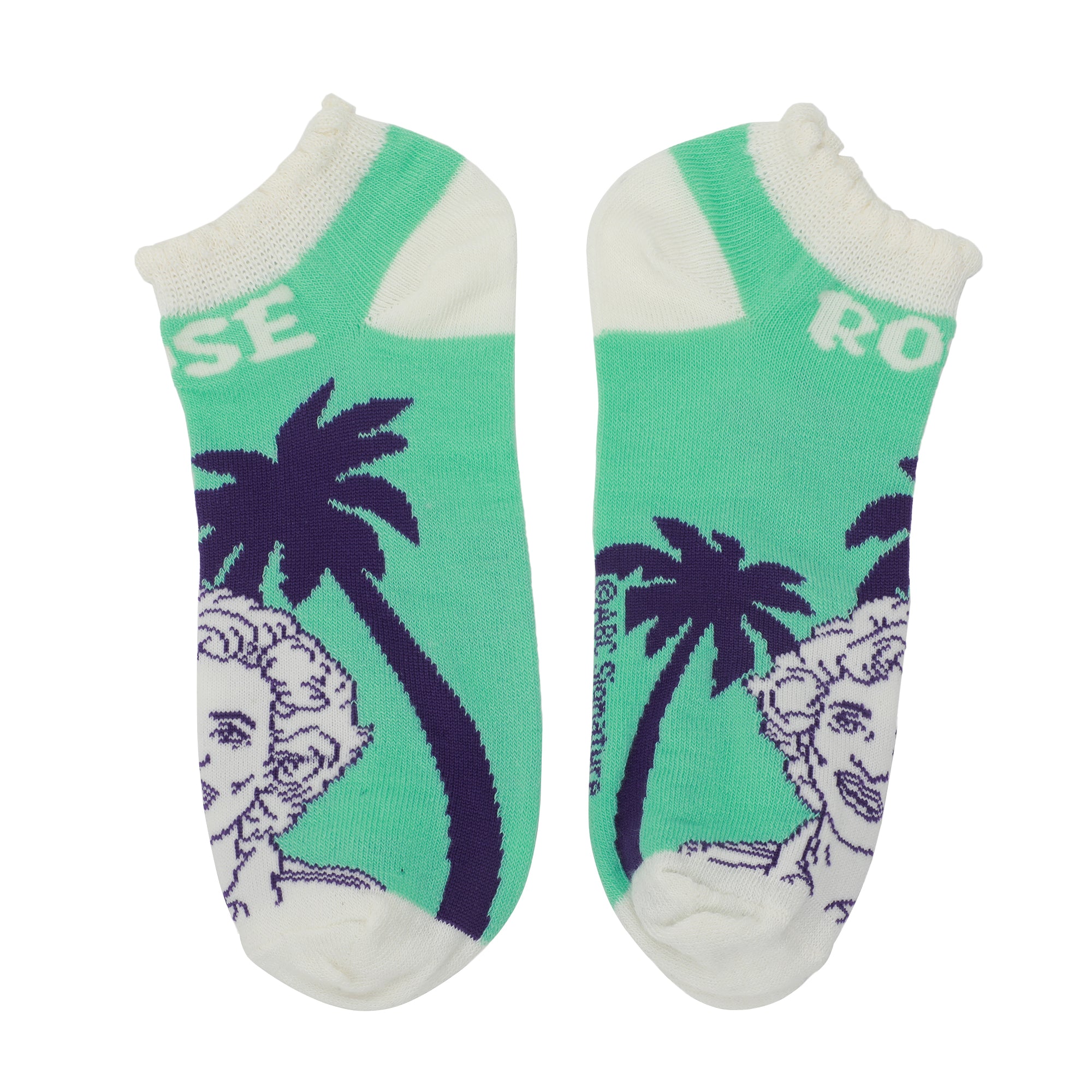 Golden Girls Character Illustrations Women's 5-Pair Ankle Socks