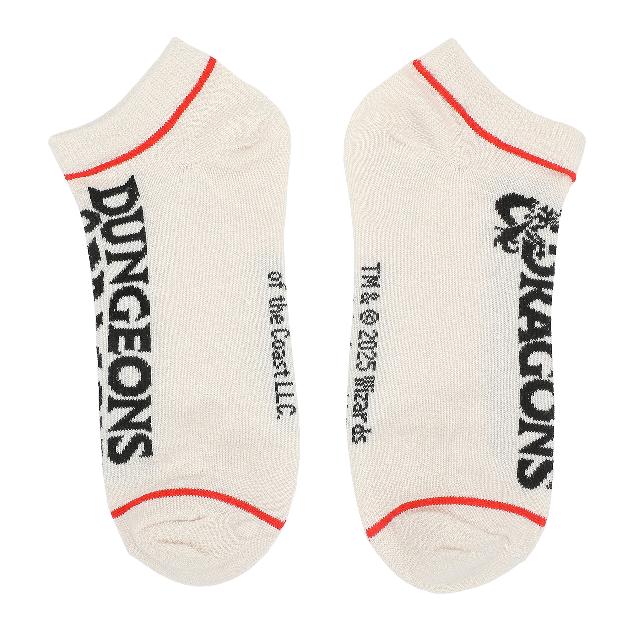 Dungeons & Dragons Logo Verbiage and Dice Womens Ankle Socks 5 Pack