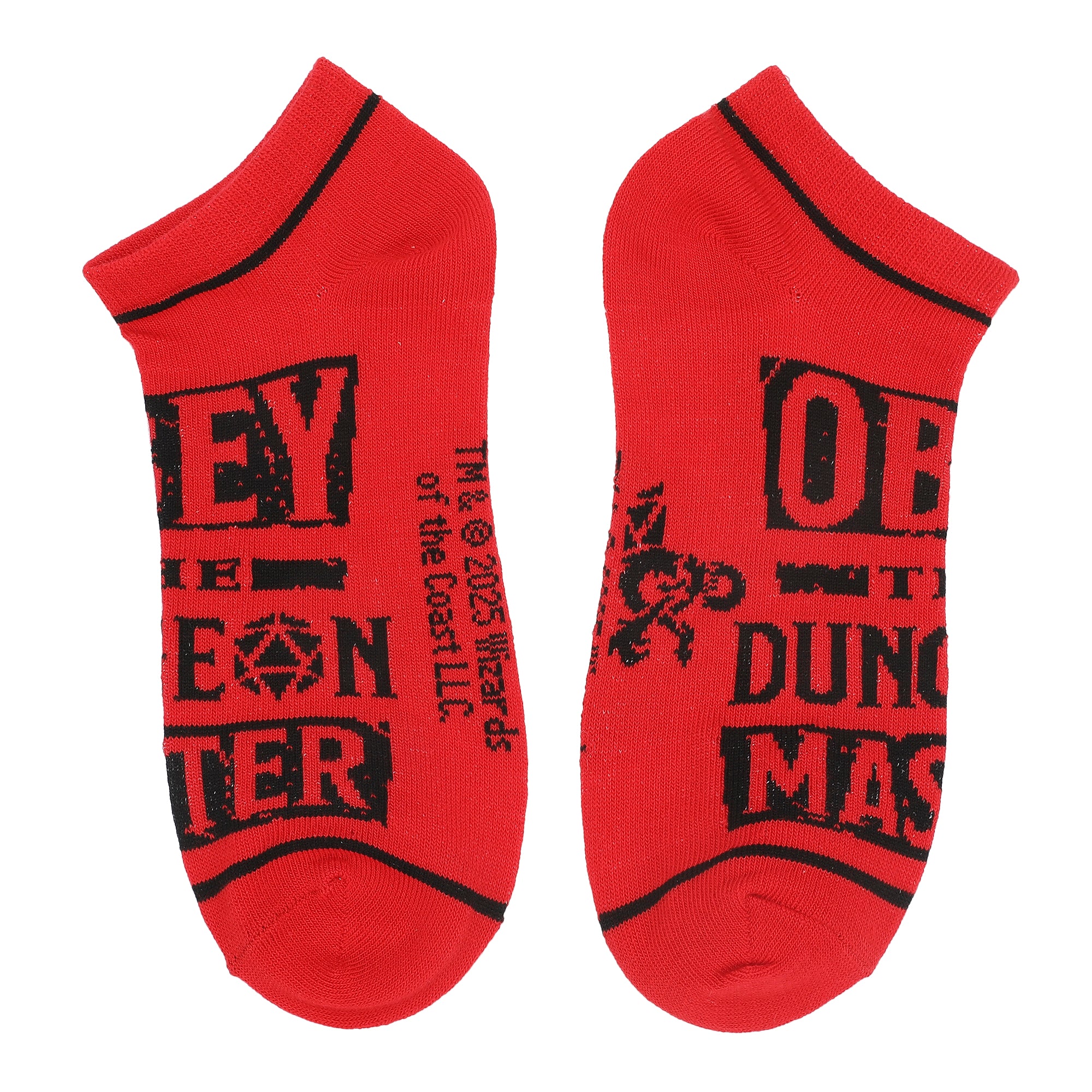 Dungeons & Dragons Logo Verbiage and Dice Womens Ankle Socks 5 Pack