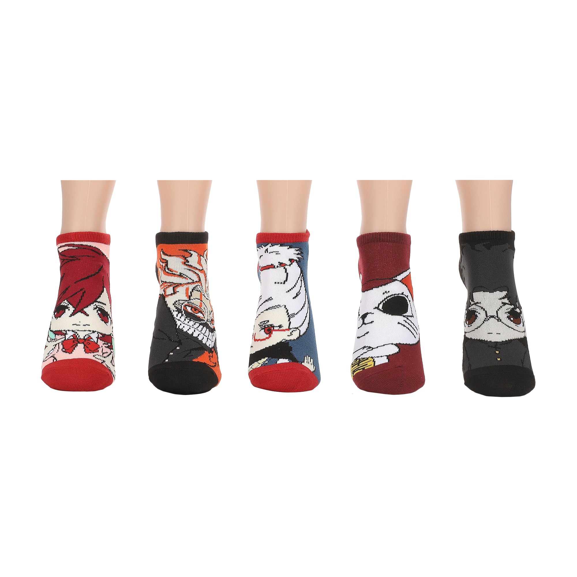 Dandadan Mix Characters Womens Ankle Socks 5 Pack