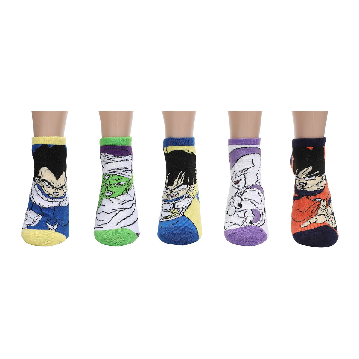 Dragon Ball Z Character Ankle Socks 5 Pack For Women