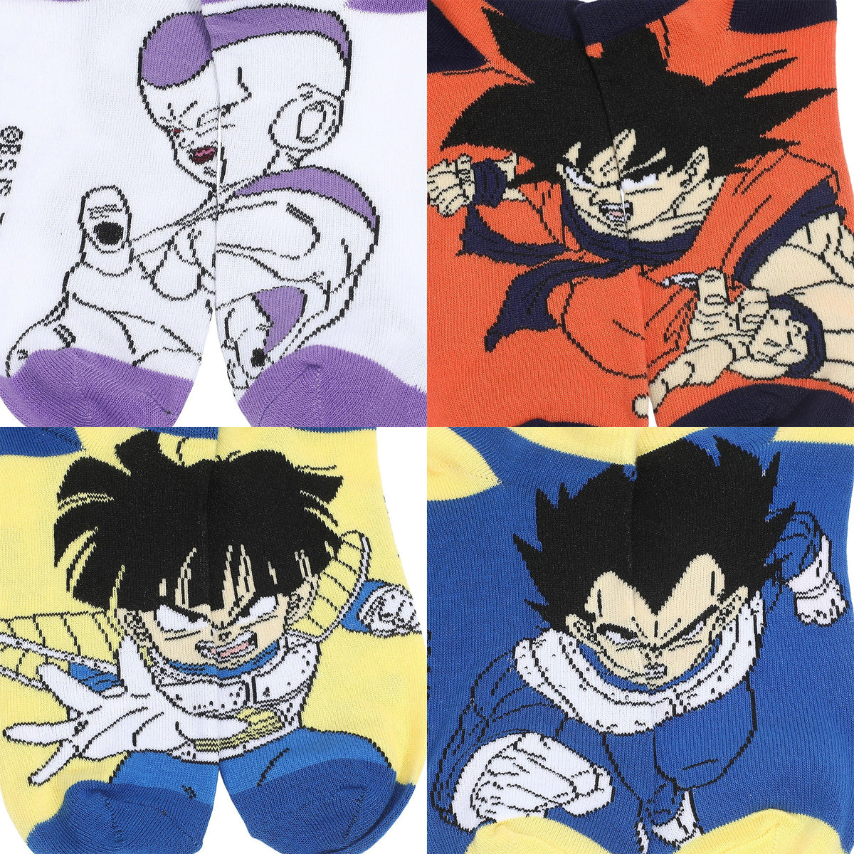 Dragon Ball Z Character Ankle Socks 5 Pack For Women